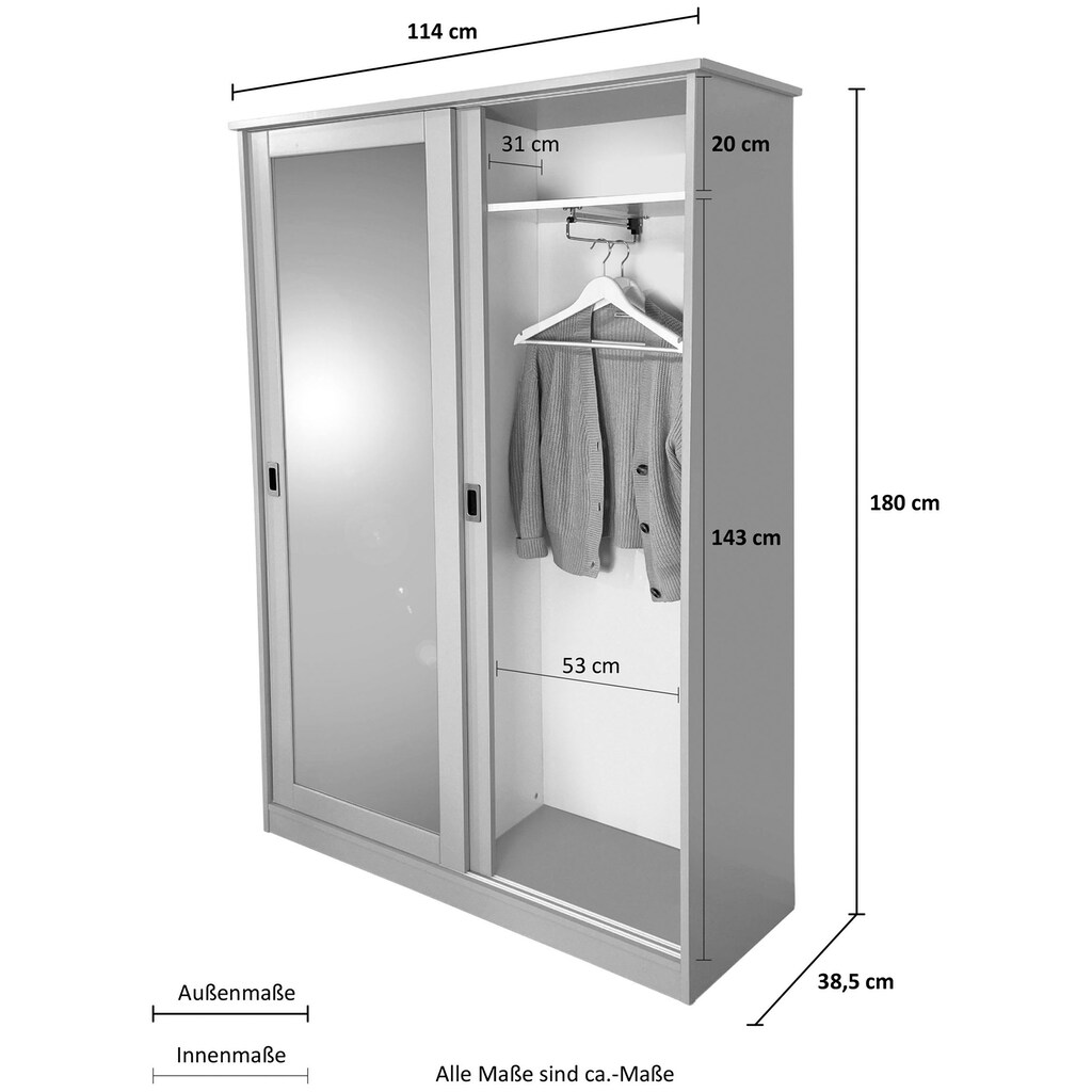 Home affaire Garderobenschrank »Nekso«