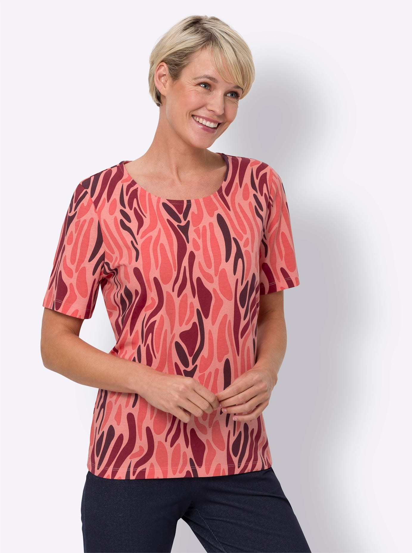 Classic Basics Rundhalsshirt "Rundhals-Shirt" 1 Stk. tlg. günstig online kaufen