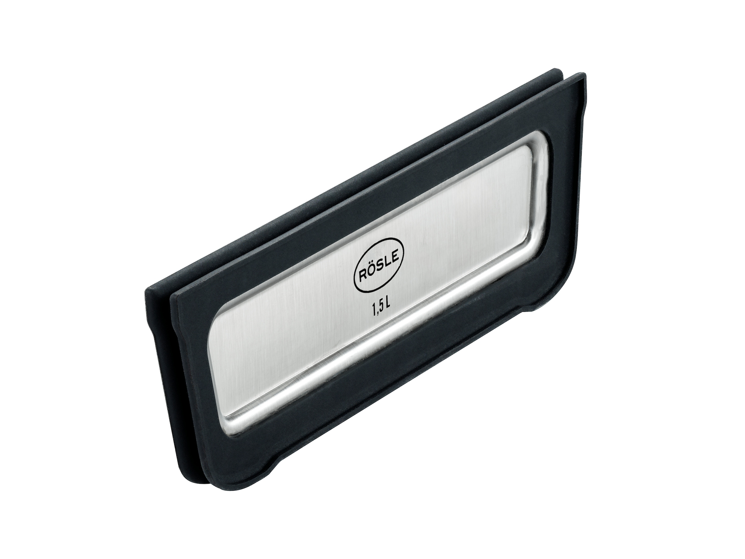 RÖSLE Aufbewahrungssystem "Trennsteg FLEXX 2GO 1,0 L eckig", B:4,2cm H:0,6cmsilberfarben, Lebensmittelaufbewahrungsbehälter