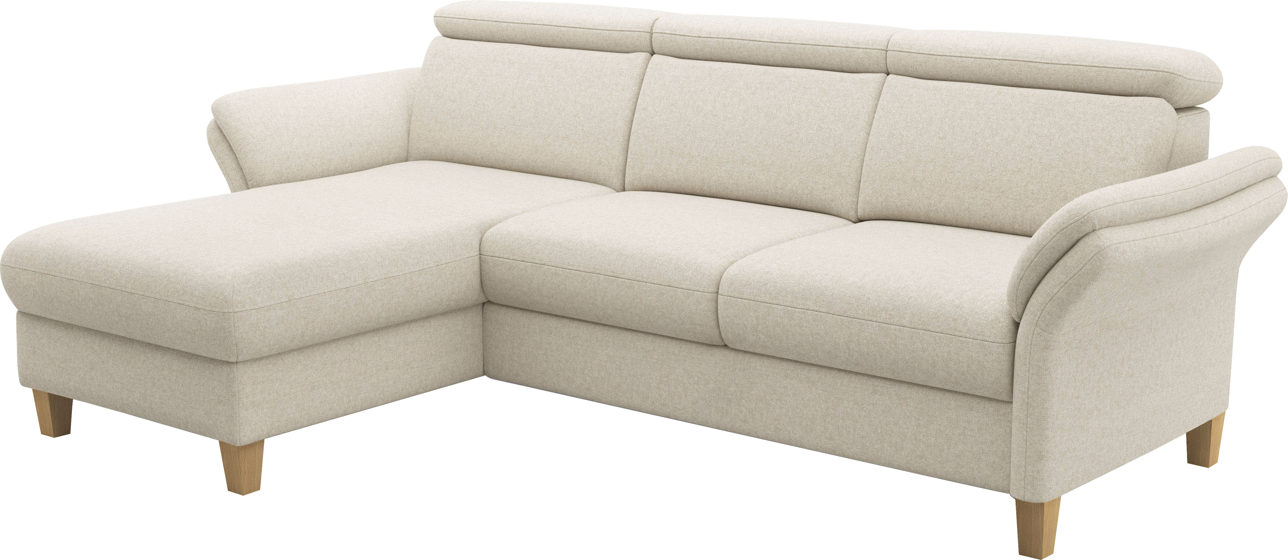 Thumbnail - Home affaire Ecksofa "Glendale, L-Form" inkl. Kopfteilverstellung, wahlweise mit Vorziehsitz und Bettkasten