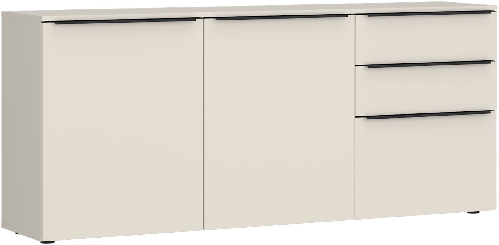 TOM TAILOR HOME Kommode Lowboard, Breite 165 cm,3 Türen,2 Schubladen, viel Stauraum