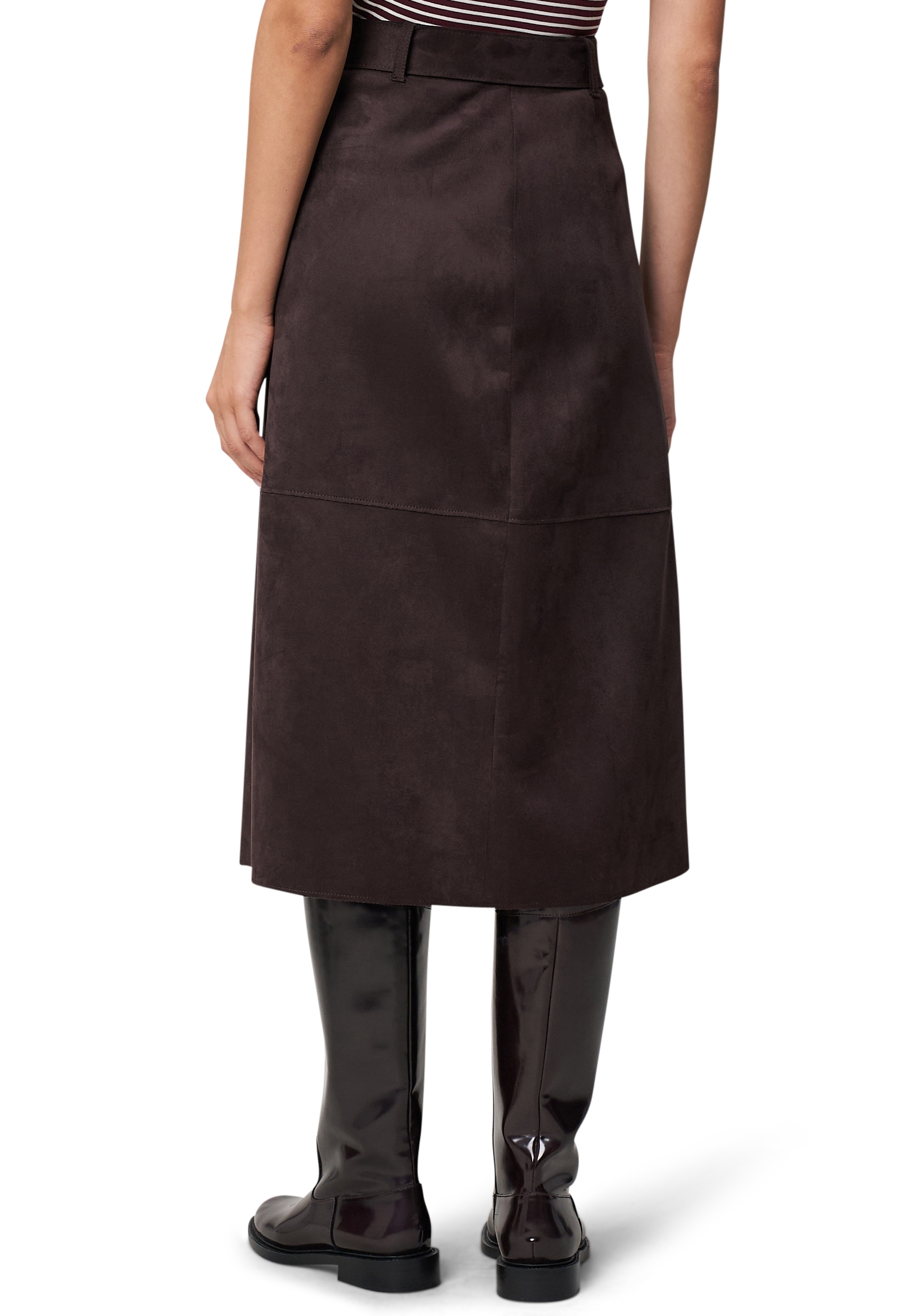 Zero Midirock »Damen Midirock mit Bindegürtel« Gürtel