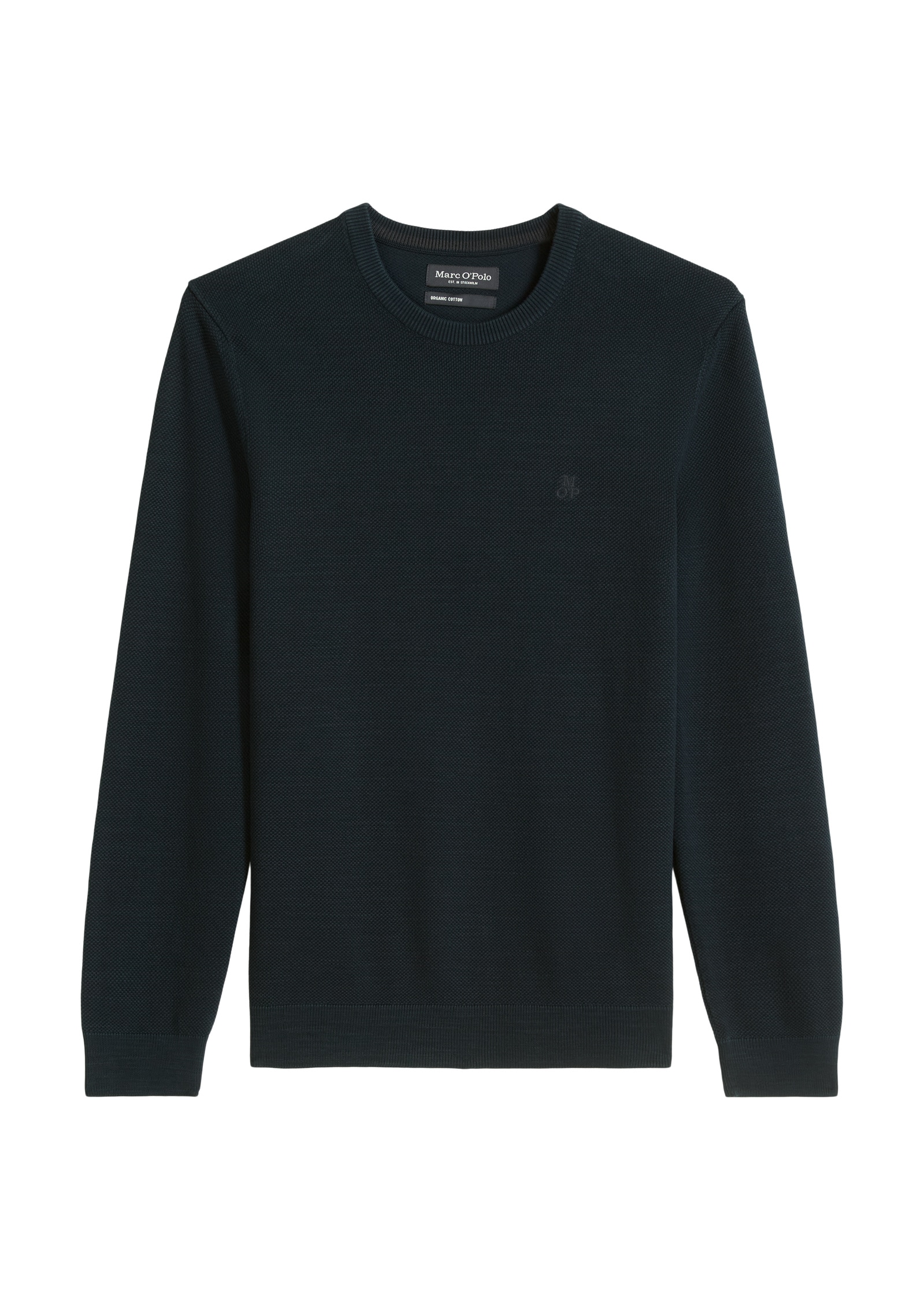 Marc O'Polo Rundhalspullover »aus Bio-Baumwoll-Piqué«