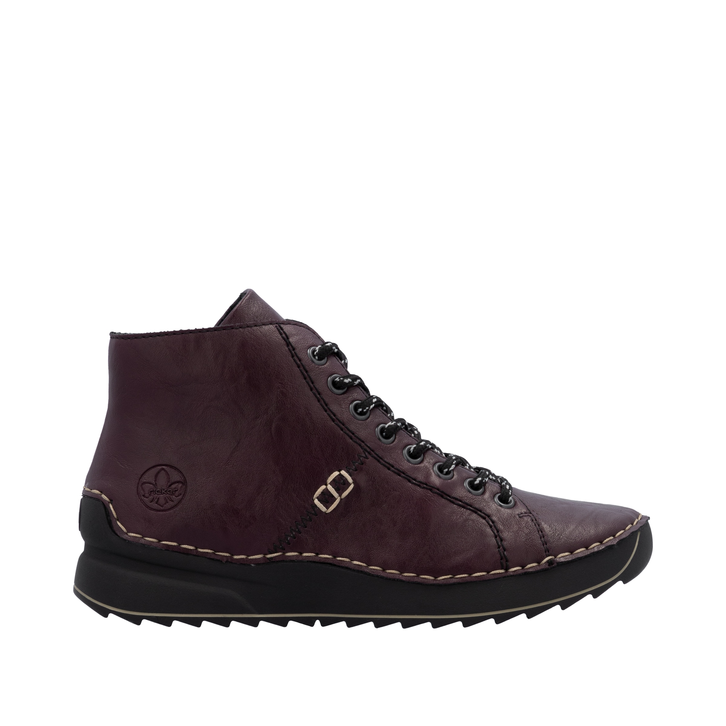 Rieker Schnürboots, Schnürstiefelette, High Top Sneaker, Plateauboots mit Profilsohle