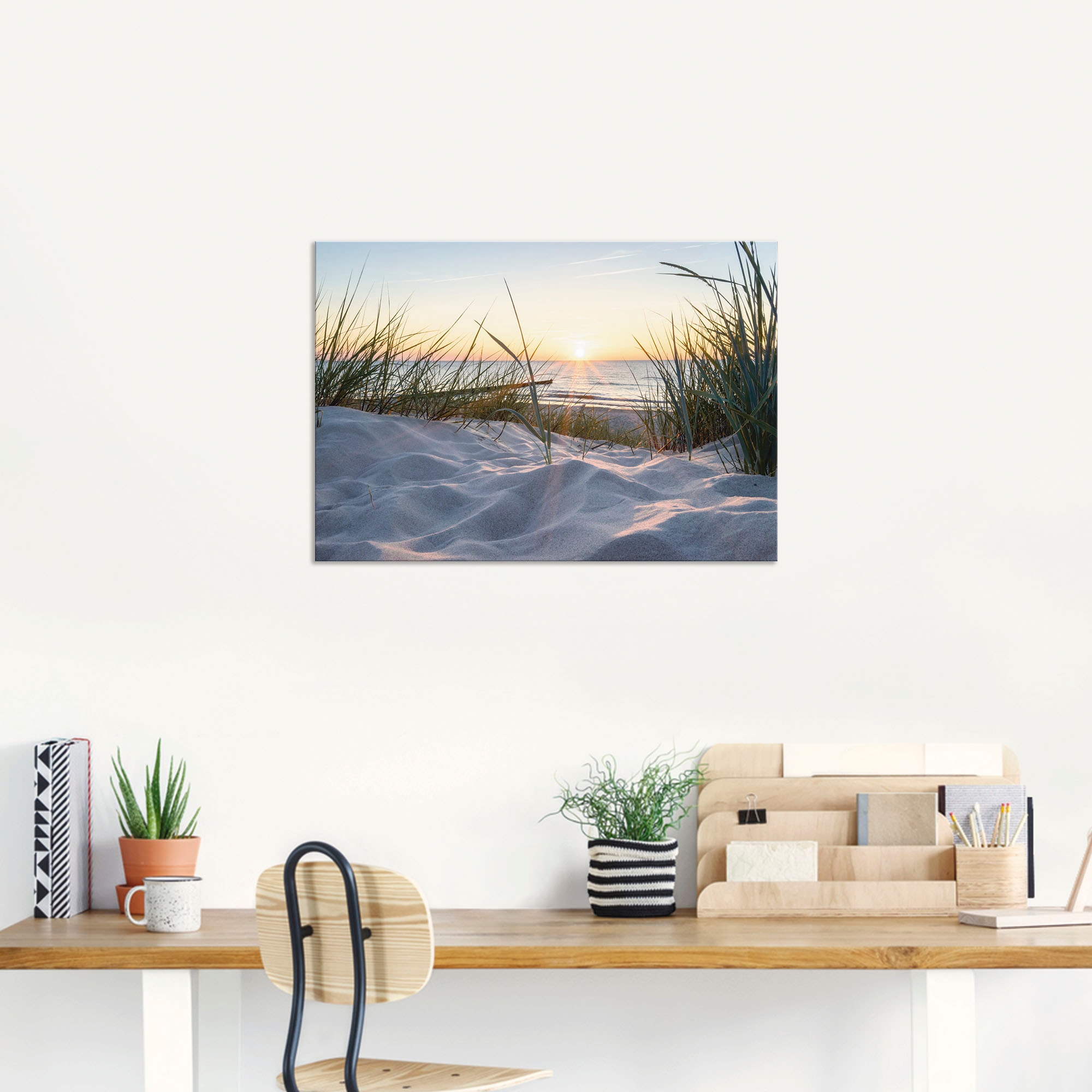 Artland Wandbild »Ostseestrand«, Strand, (1 St.), als Alubild, Outdoorbild, Leinwandbild, Poster, Wandaufkleber