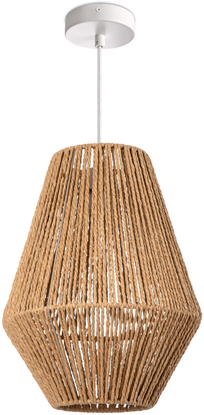 Paco Home Pendelleuchte »Pablo«, 1 flammig-flammig, LED Pendellampe E27,  Optik Boho Korb Wohnzimmer Esszimmer Flur | BAUR