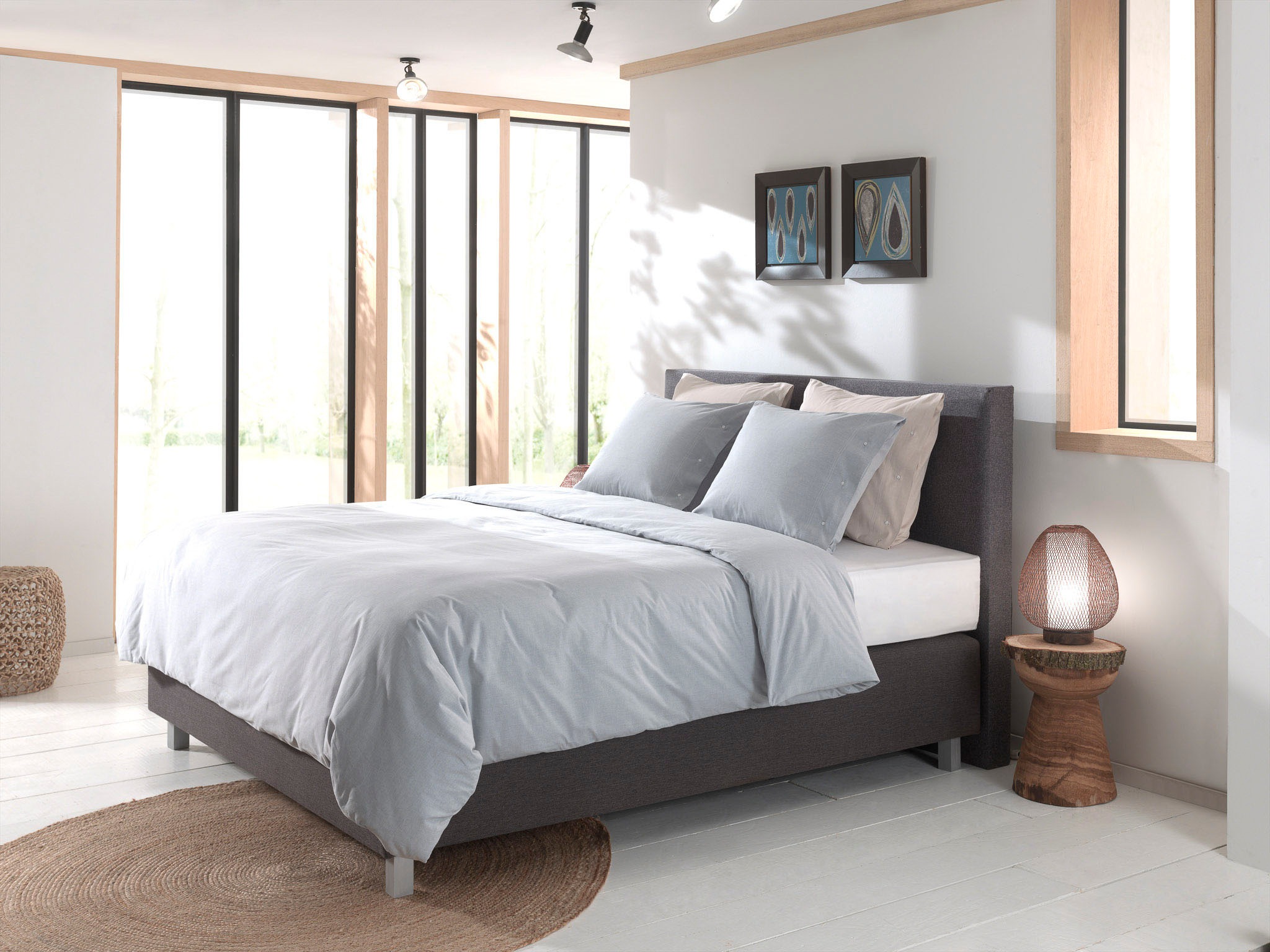 YELLOW Bettwäsche "Chambray" 2 Stk. Uni Design, 100% Baumwolle ab 135x200 c günstig online kaufen