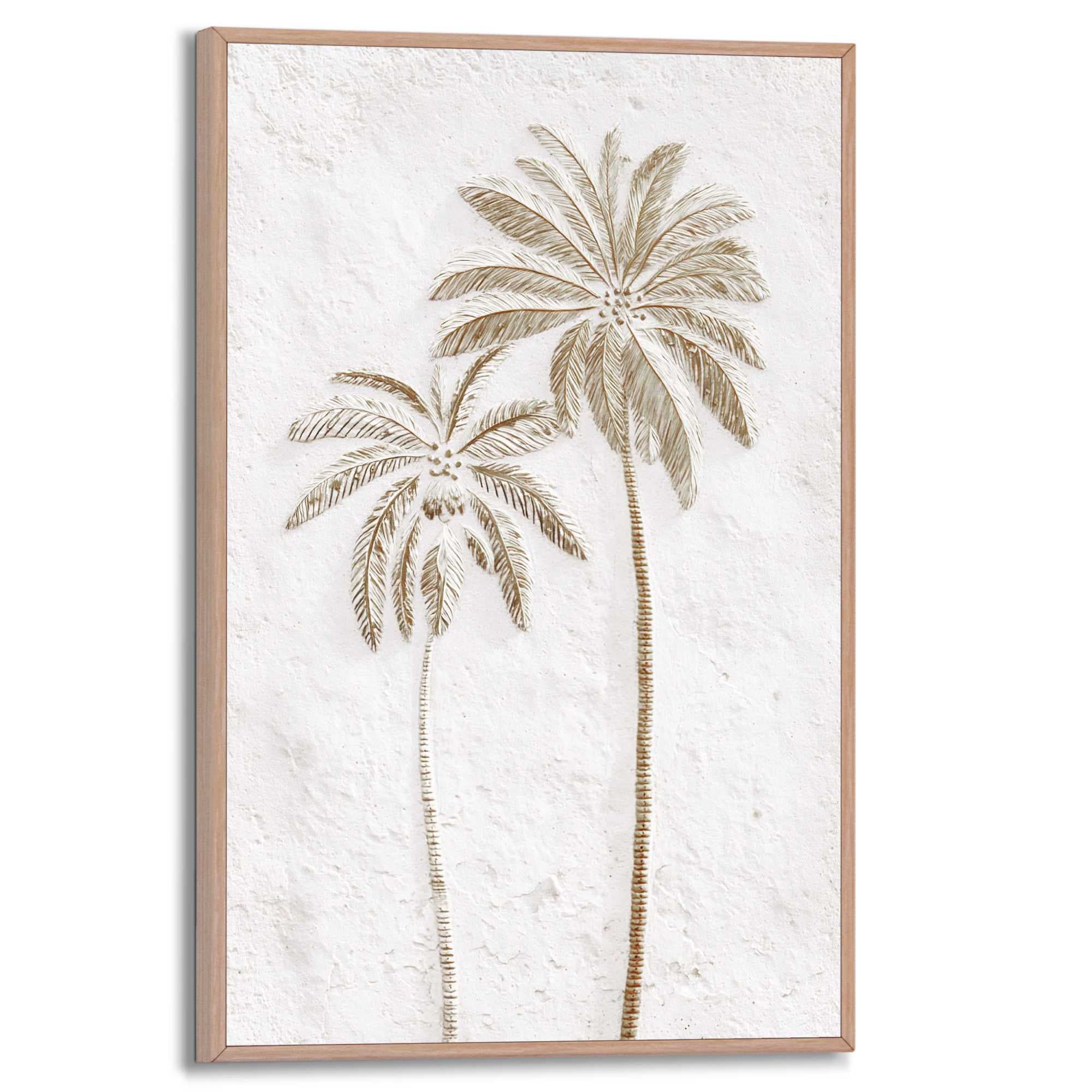 Reinders! Bild mit Rahmen »Tropische Ruhe« Bäume 1 Stk. tlg. Wohnzimmer - Beige - MDF - Wald - 20x30 cm