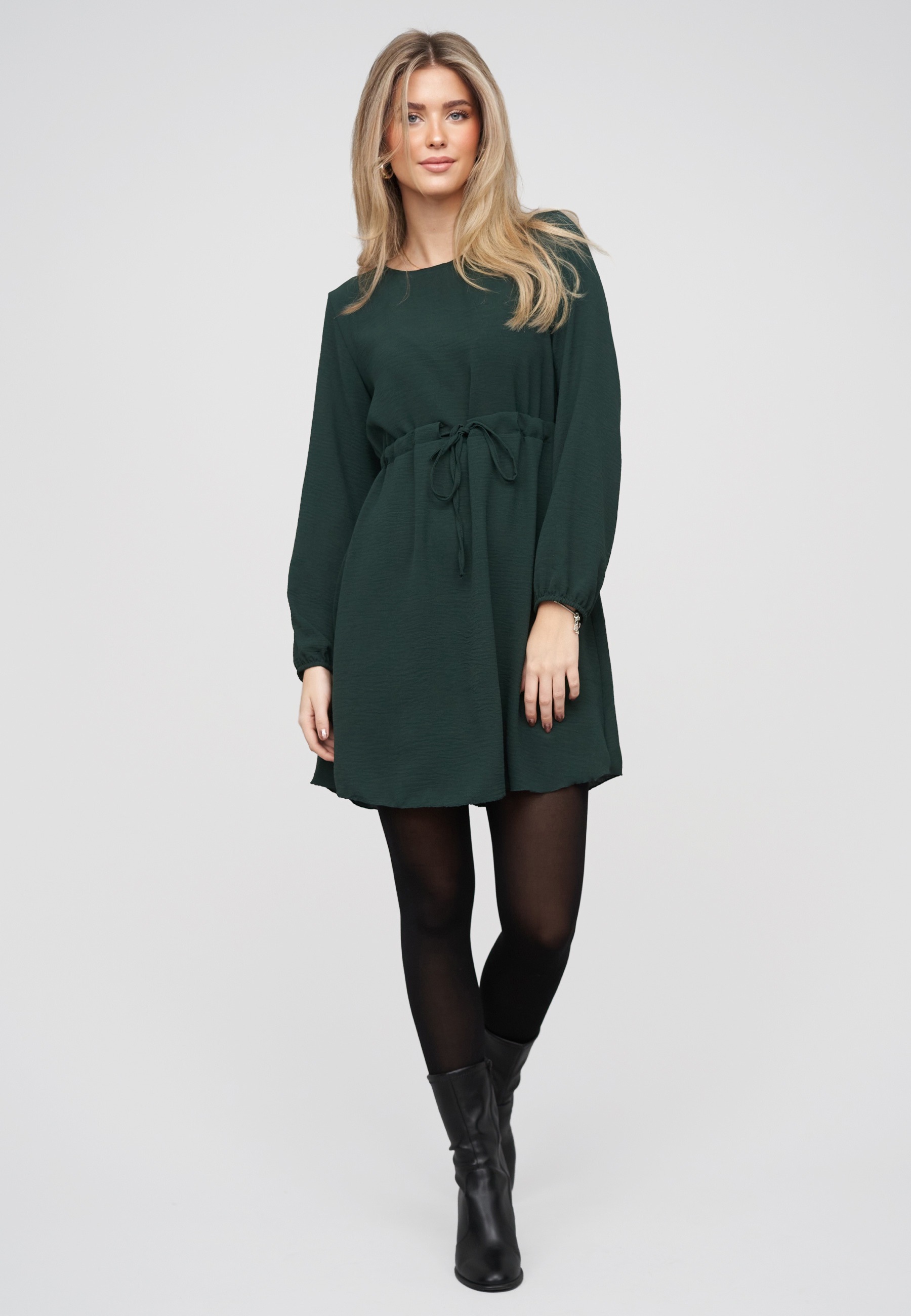CLOUD 5IVE A-Linien-Kleid »CLOUD 5IVE Longsleeve Musselin Dress« 1 tlg.