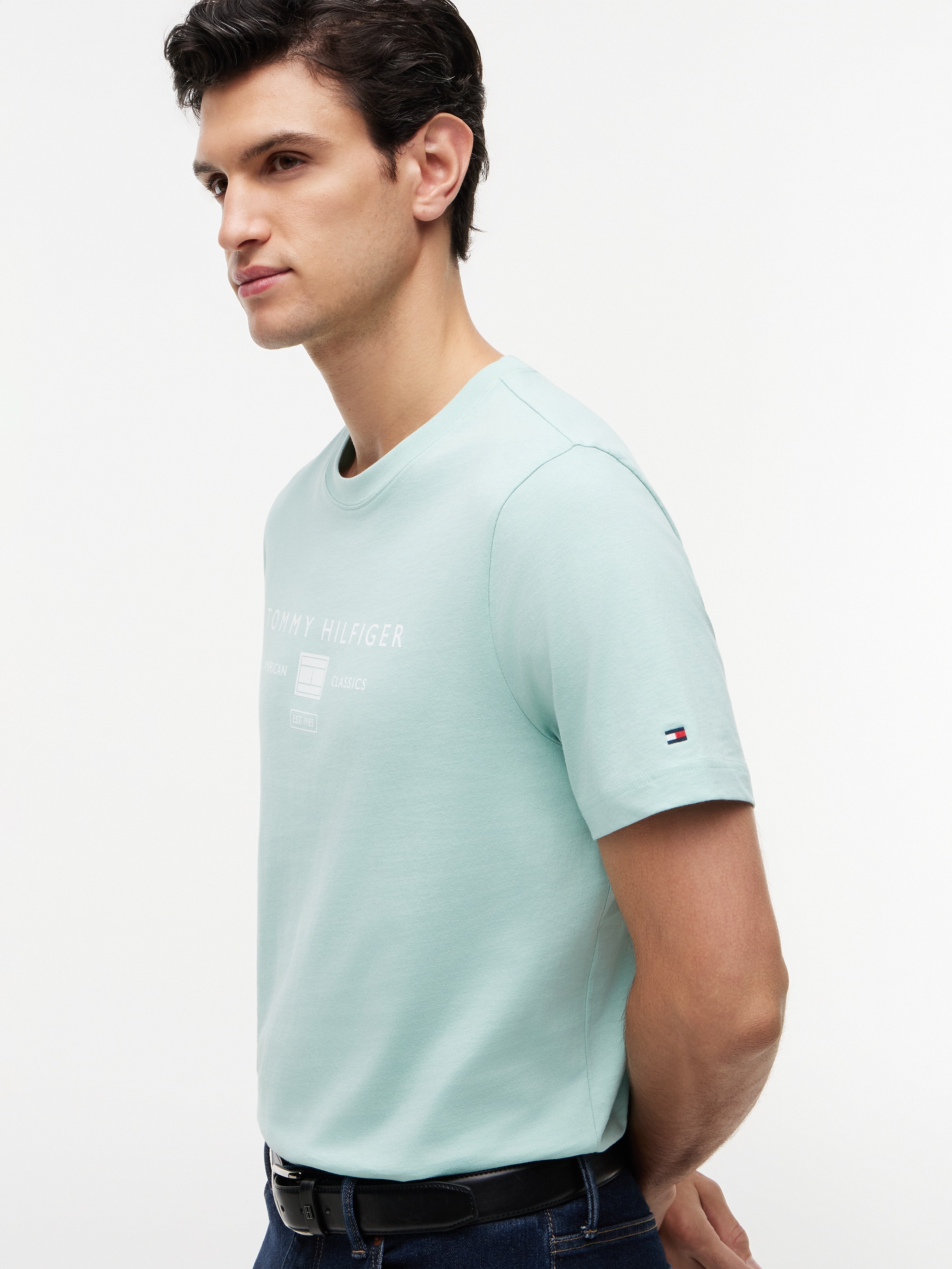 Tommy Hilfiger T-Shirt "BRAND LOVE MONO STACK" aus Jersey mit Logo günstig online kaufen