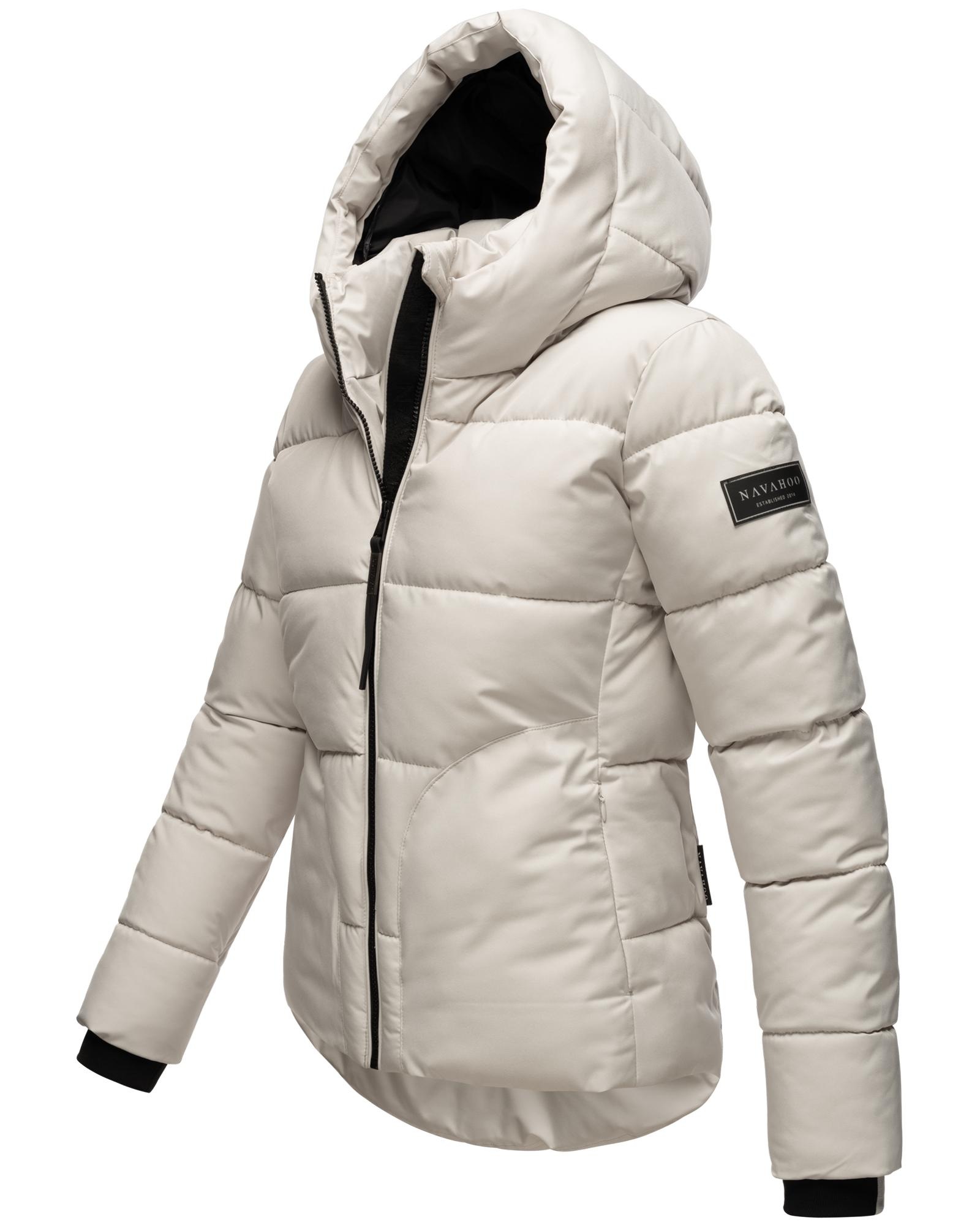 Navahoo Steppjacke »Lachperle XIV«, mit Kapuze, Kurze gesteppte Damen Winterjacke mit hohem Kragen und Kapuze