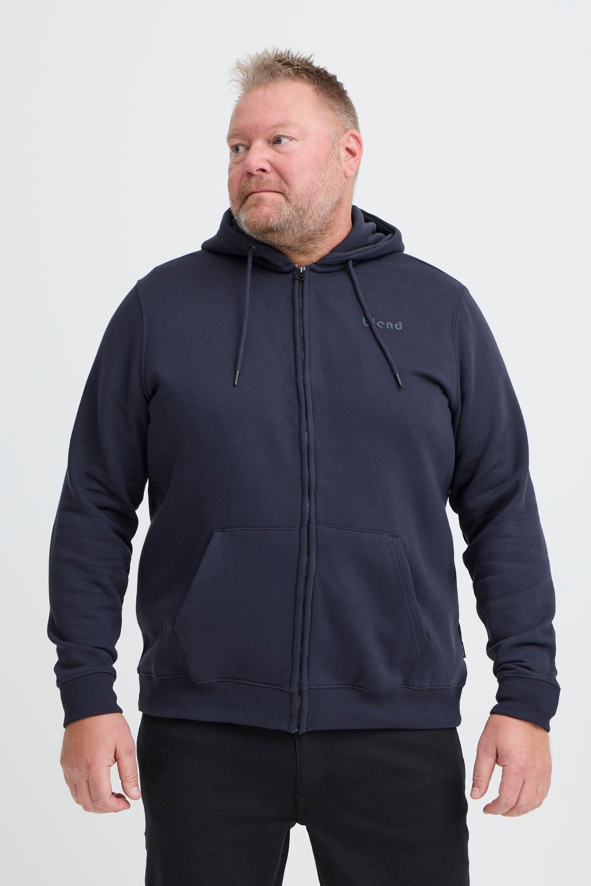 Blend Kapuzensweatjacke "BHBdownton" Gemütliche Sweatjacke mit Kapuze und P günstig online kaufen