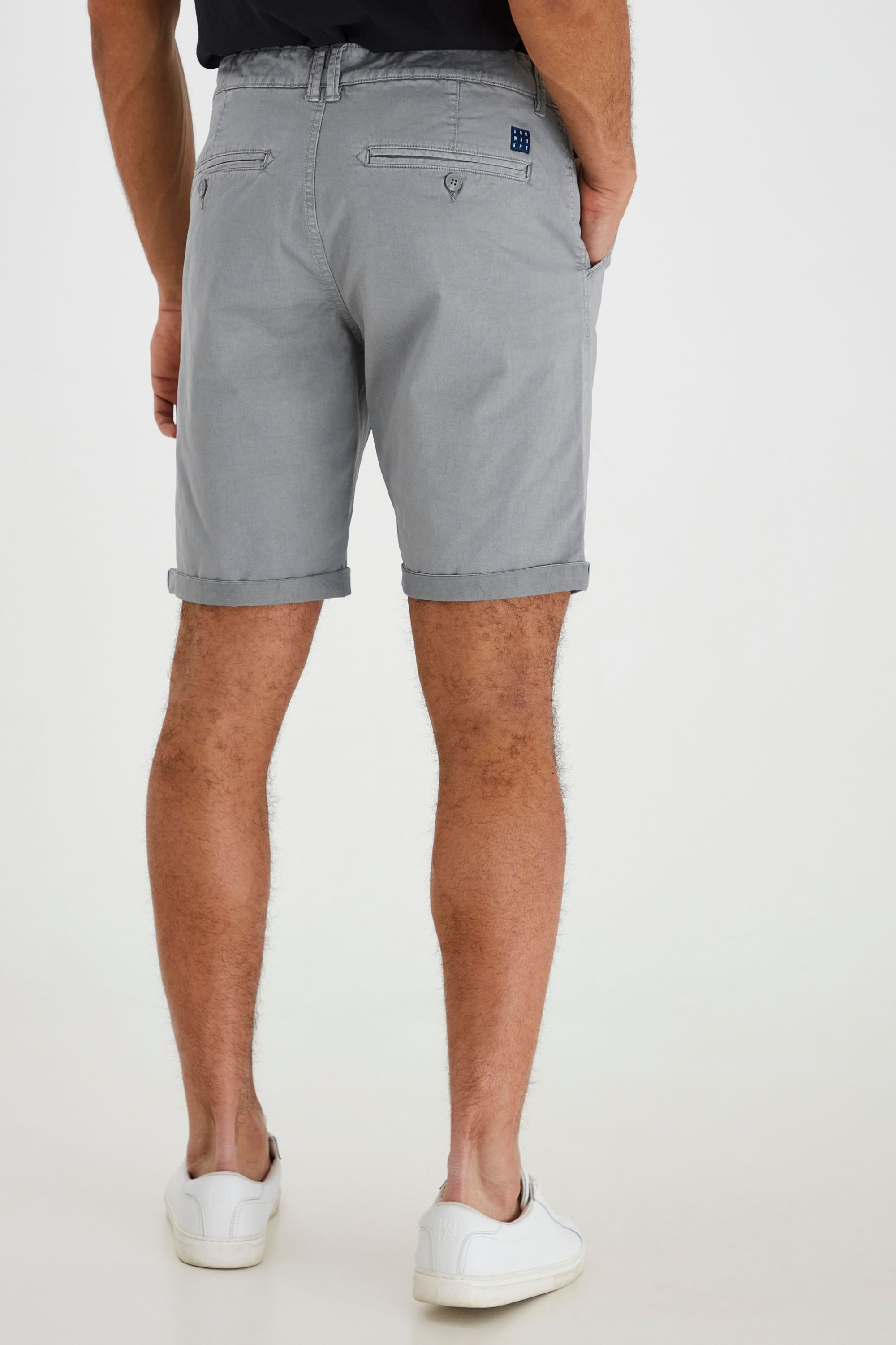 Chinoshorts BLEND "Chinoshorts BHBrix", Herren, Gr. M, N-Gr, grau (monument), Obermaterial: 97% Baumwolle CO. 3% Elasthan EL., Hosen Chinoshorts 6
