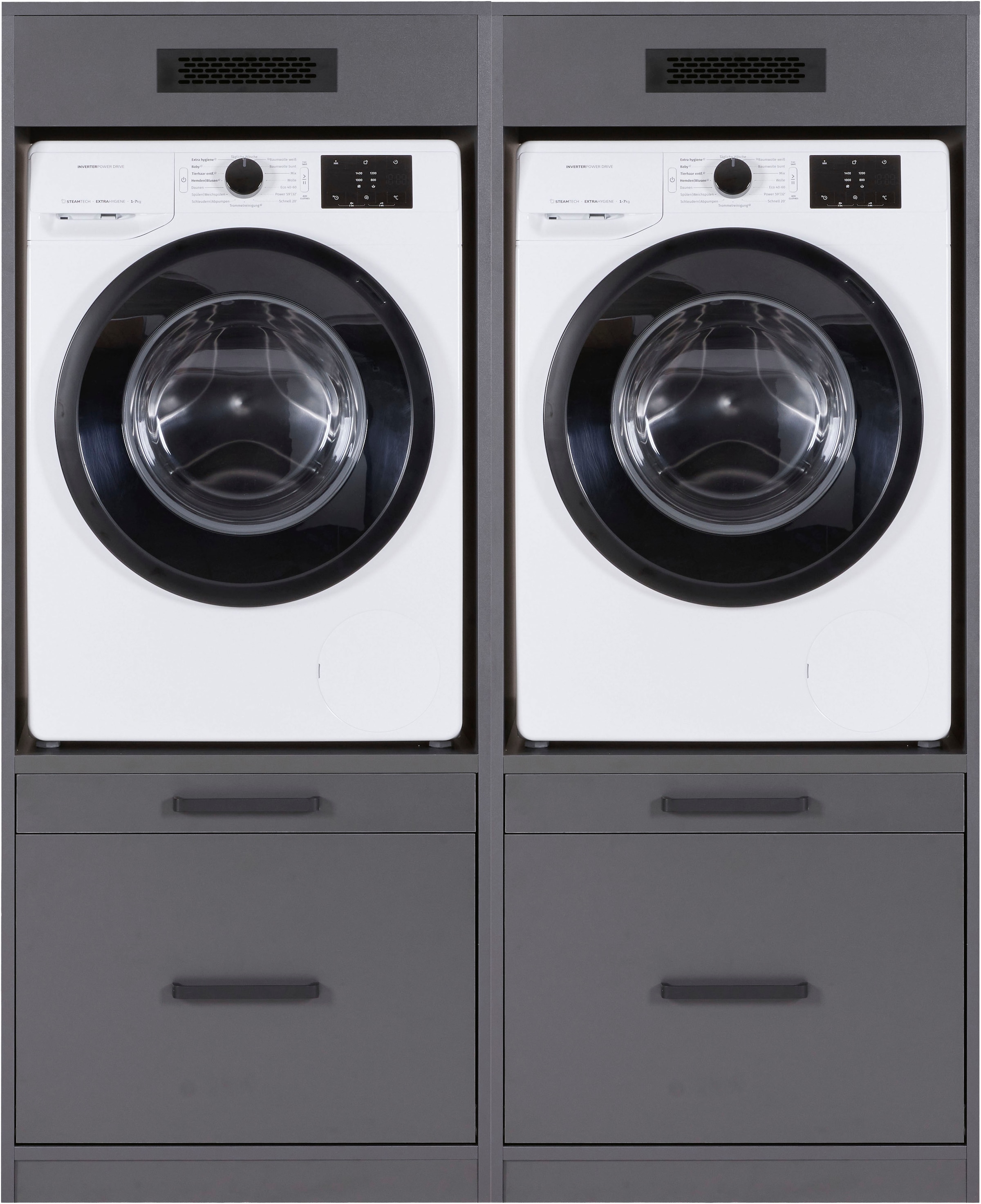 Inter Link "Norela, Geräteschrank-Set für Waschmaschine und Trockner, Umbauschrank" 2 Stk. tlg.
