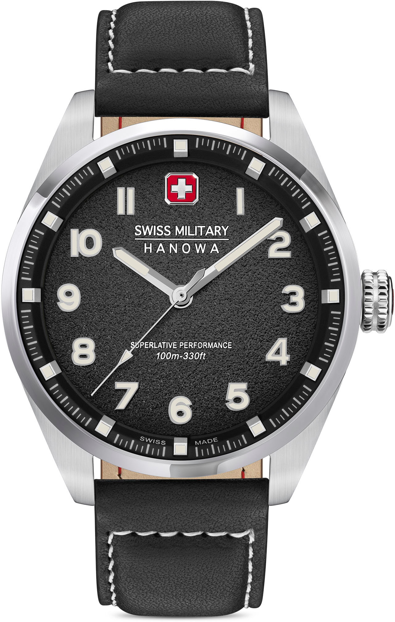 Quarzuhr »GREYHOUND, SMWGA0001501«, Armbanduhr, Herrenuhr, Schweizer Uhr, Saphirglas,...