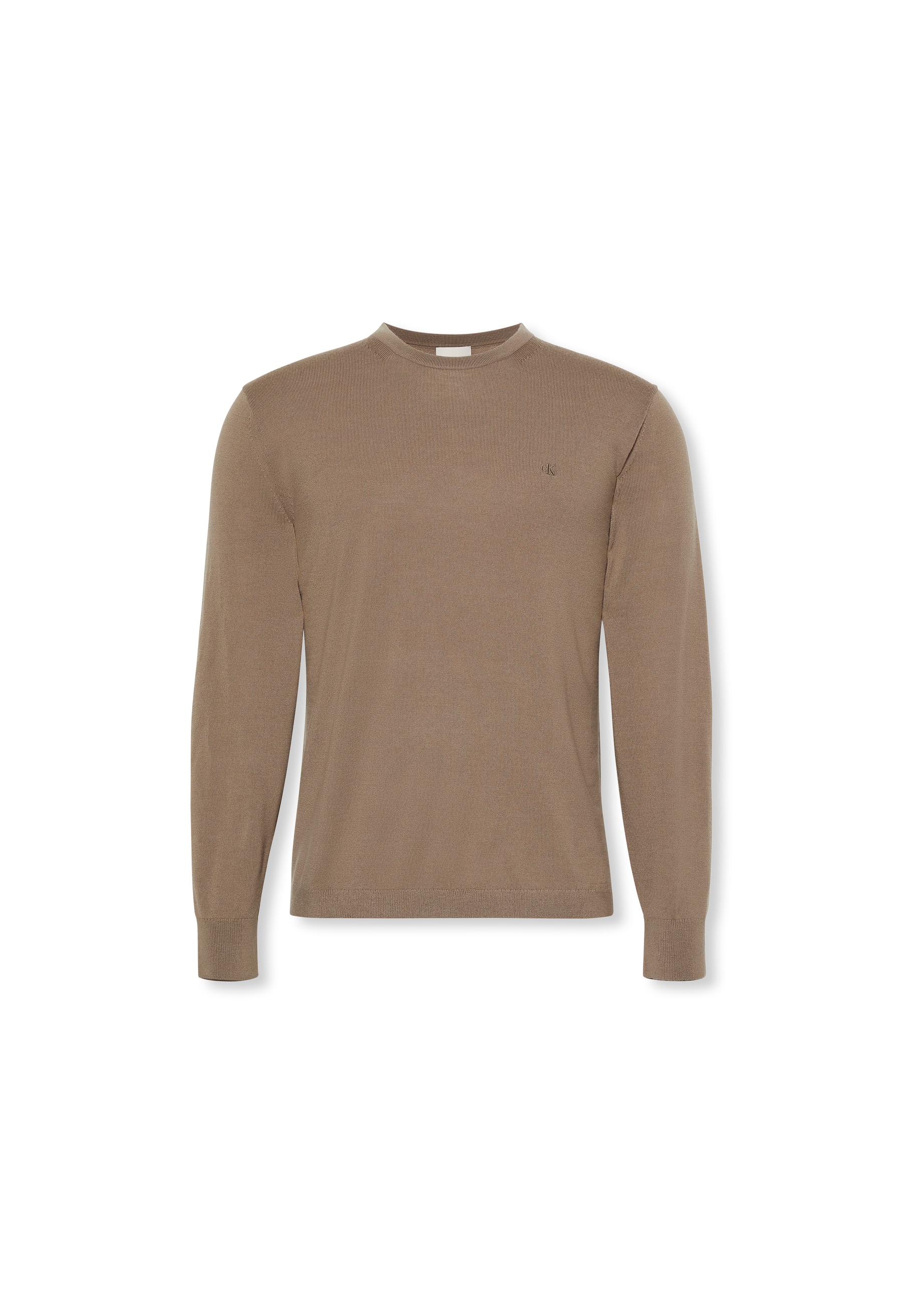 Calvin Klein Strickpullover »LS 100% MERINO CREW 14GG«, Mit Rundhalsausschnitt, regular fit