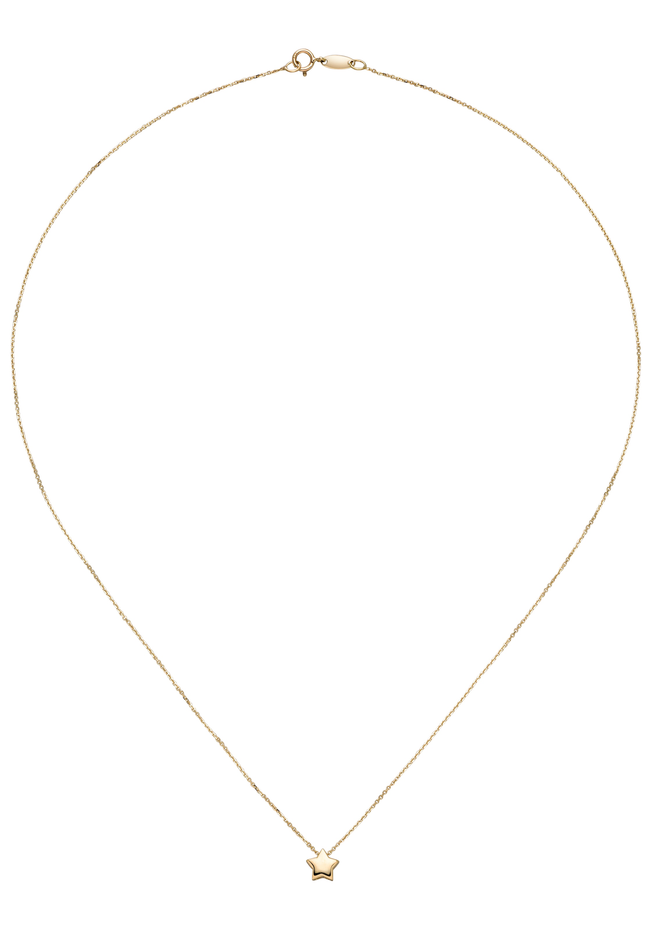 JOBO Stern Necklace Yellow Gold 42 cm