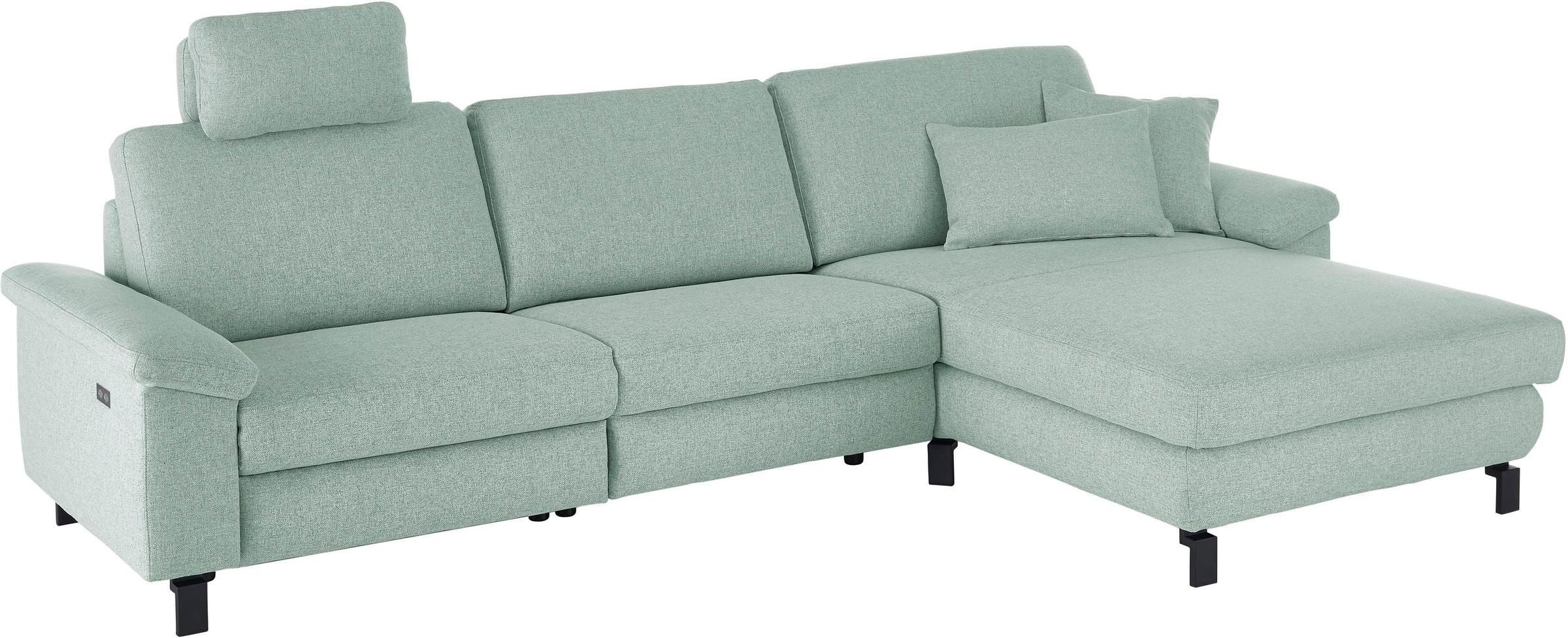 3C Candy Ecksofa »Mainau L-Form«, Relaxfunktion im 1,5-Sitzer, motorische Schlaffunktion in Longchair