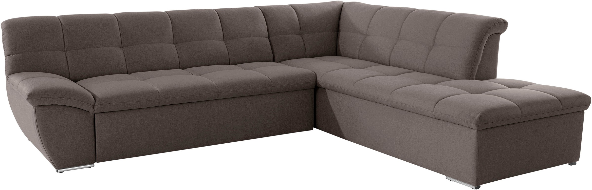 DOMO collection Ecksofa »Lagoa L-Form«, wahlweise mit Bettfunktion, frei im Raum stellbar, große Farbvielfalt