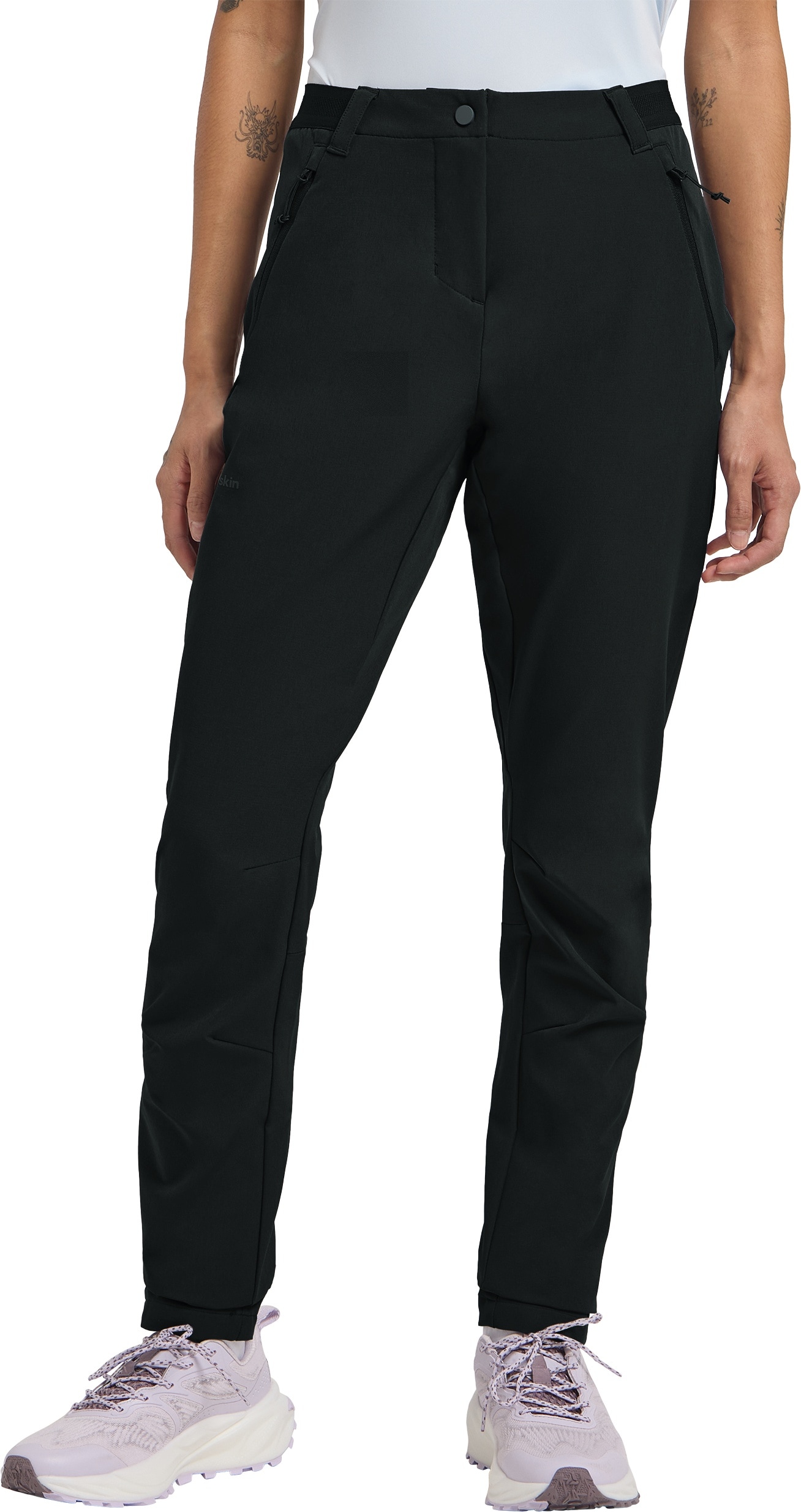 Jack Wolfskin Softshellhose "GEIGELSTEIN SLIM PANTS W" Softshellhose, wasserabweisend, atmungsaktiv