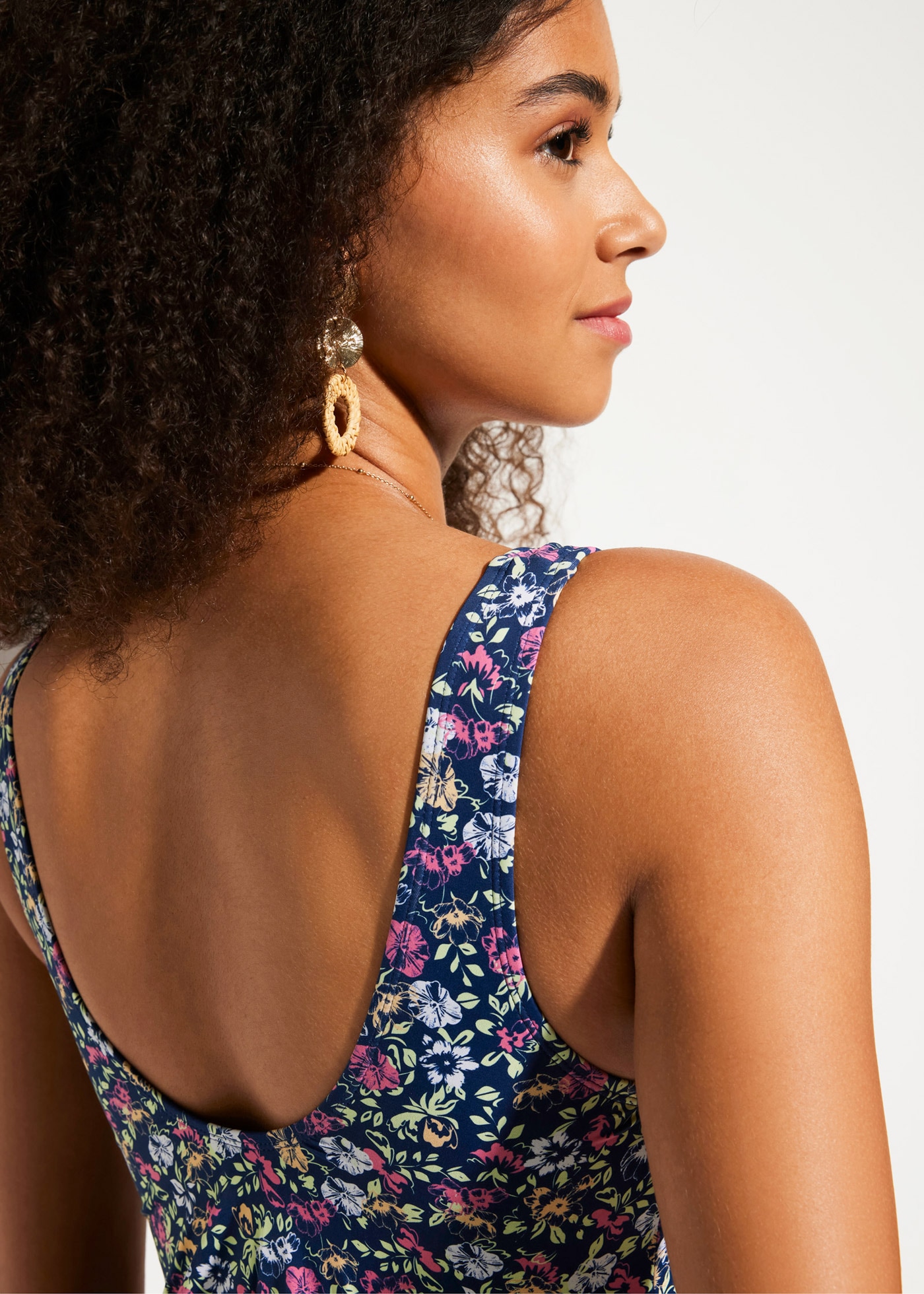 bonprix Badeanzug 1 Stk. sportlicher Stil, Tankini-Optik, mit Elasthan-Anteil