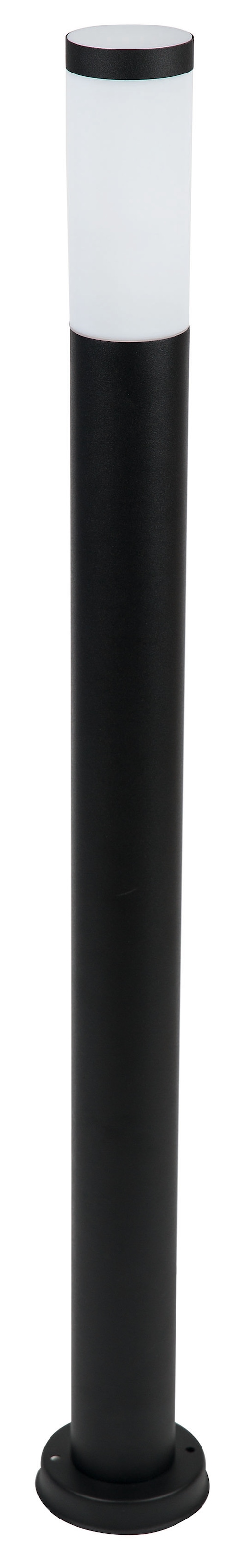 HEITRONIC Sockelleuchte »Larisa«, 1 flammig, Leuchtmittel E27 | ohne Leuchtmittel, Pollerleuchte,Sockelleuchte,Außenlampe, Edelstahl (schwarz lackiert)