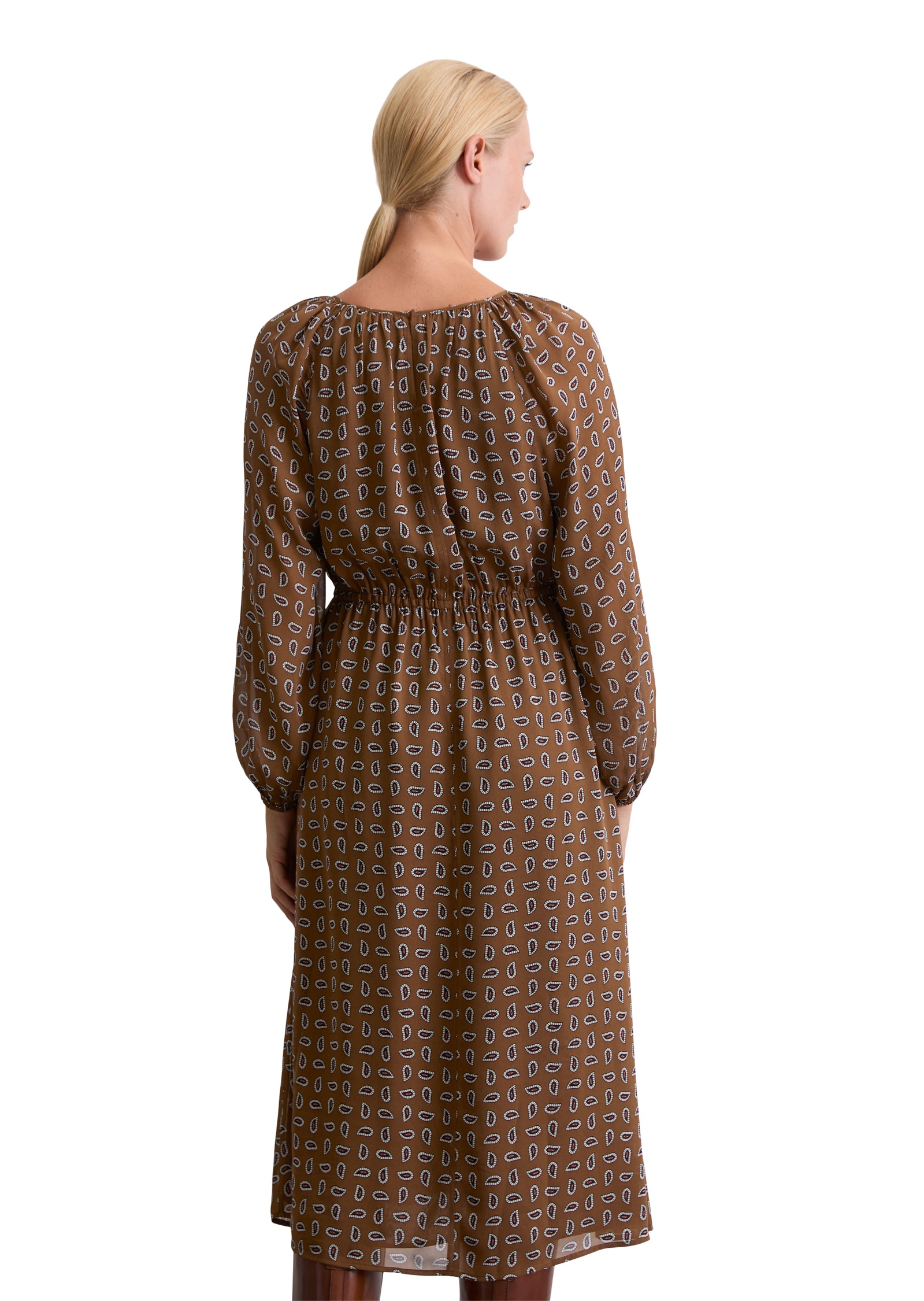 Marc O'Polo Midikleid »aus Viskose-Crêpe«