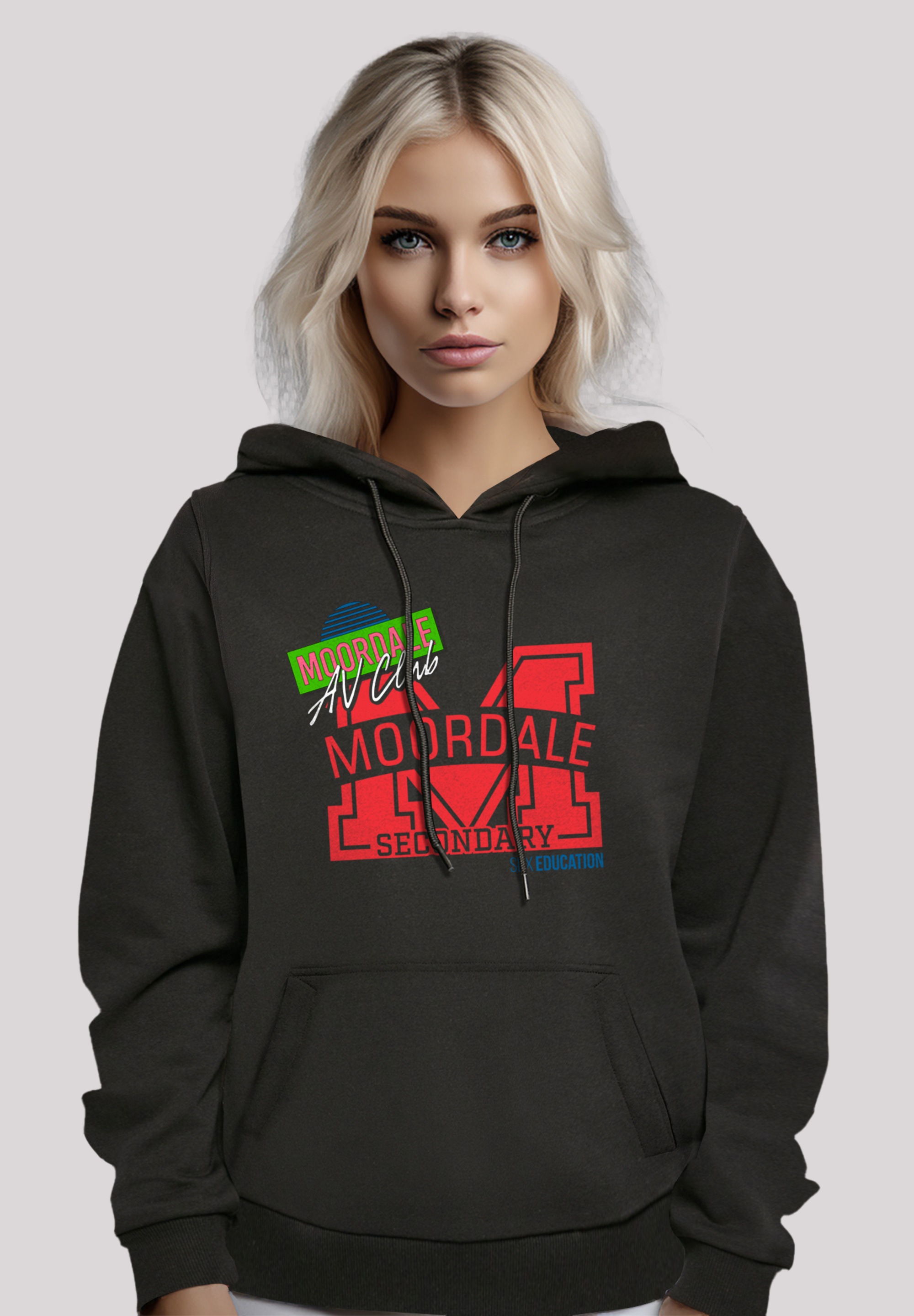 F4NT4STIC Kapuzenpullover "Sex Education Moordale M Collage Netflix TV Series", Premium Qualität