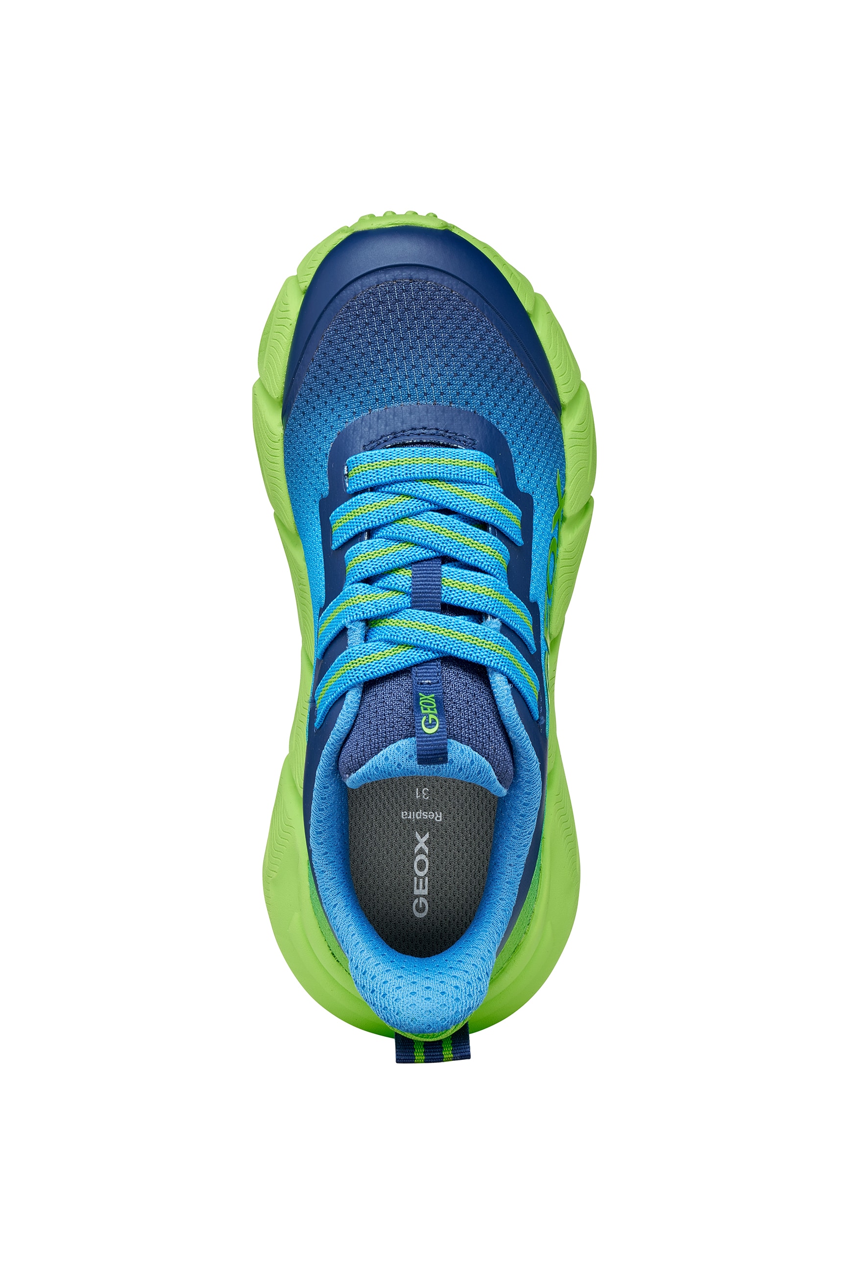 Geox Sneaker »J FLEXYPER FAST BOY«  Slipper mit auffälliger Laufsohle, Größenschablone zum Download