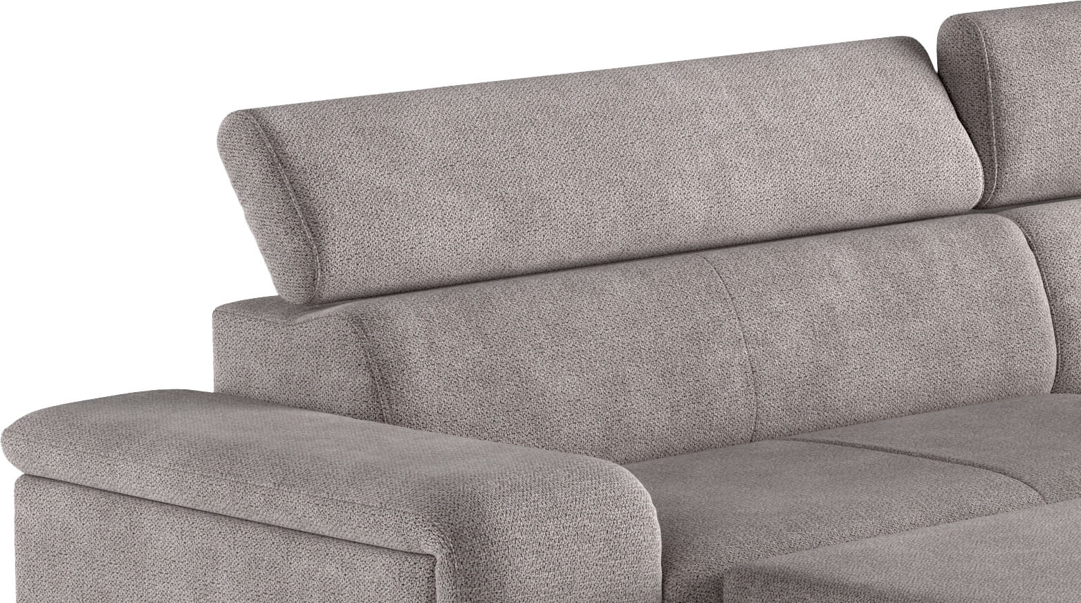 COTTA Ecksofa »Emma L-Form«, mit Kopfteilverstellung, wahlweise mit Bettfunktion & Bettkasten