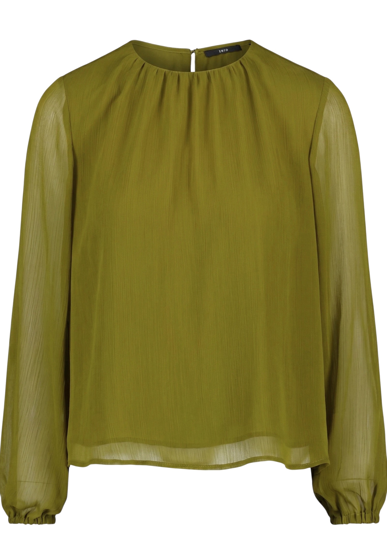 Zero Chiffonbluse »Damen mit Crinkle-Effekt«