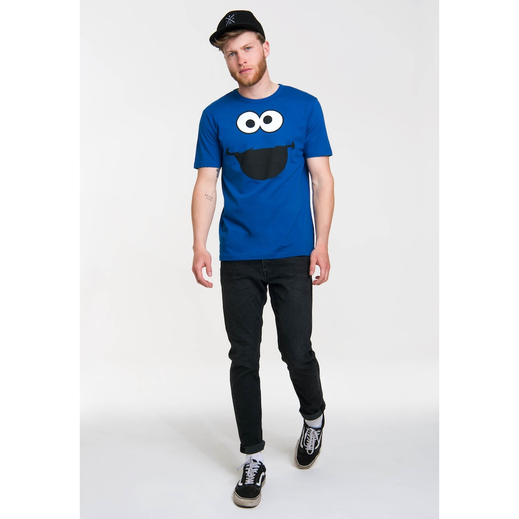 LOGOSHIRT T-Shirt »Krümelmonster - Cookie Monster«