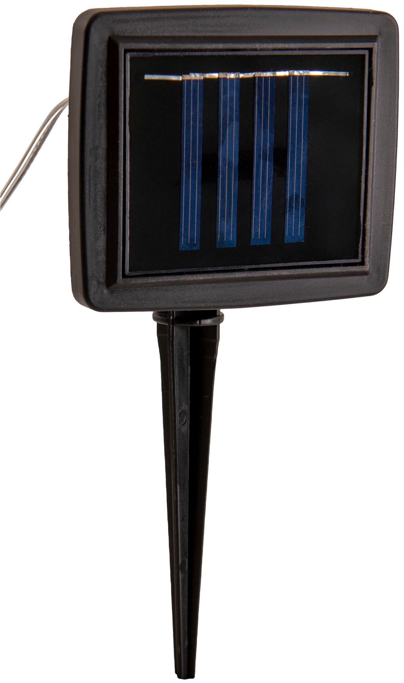 LED Solarleuchte NÄVE "Solar-Lichterkette "CANAMO", beige (natur), B:1,6cm H:1,6cm L:100cm, Leuchten, Inkl. Dämmerungssensor; 3
