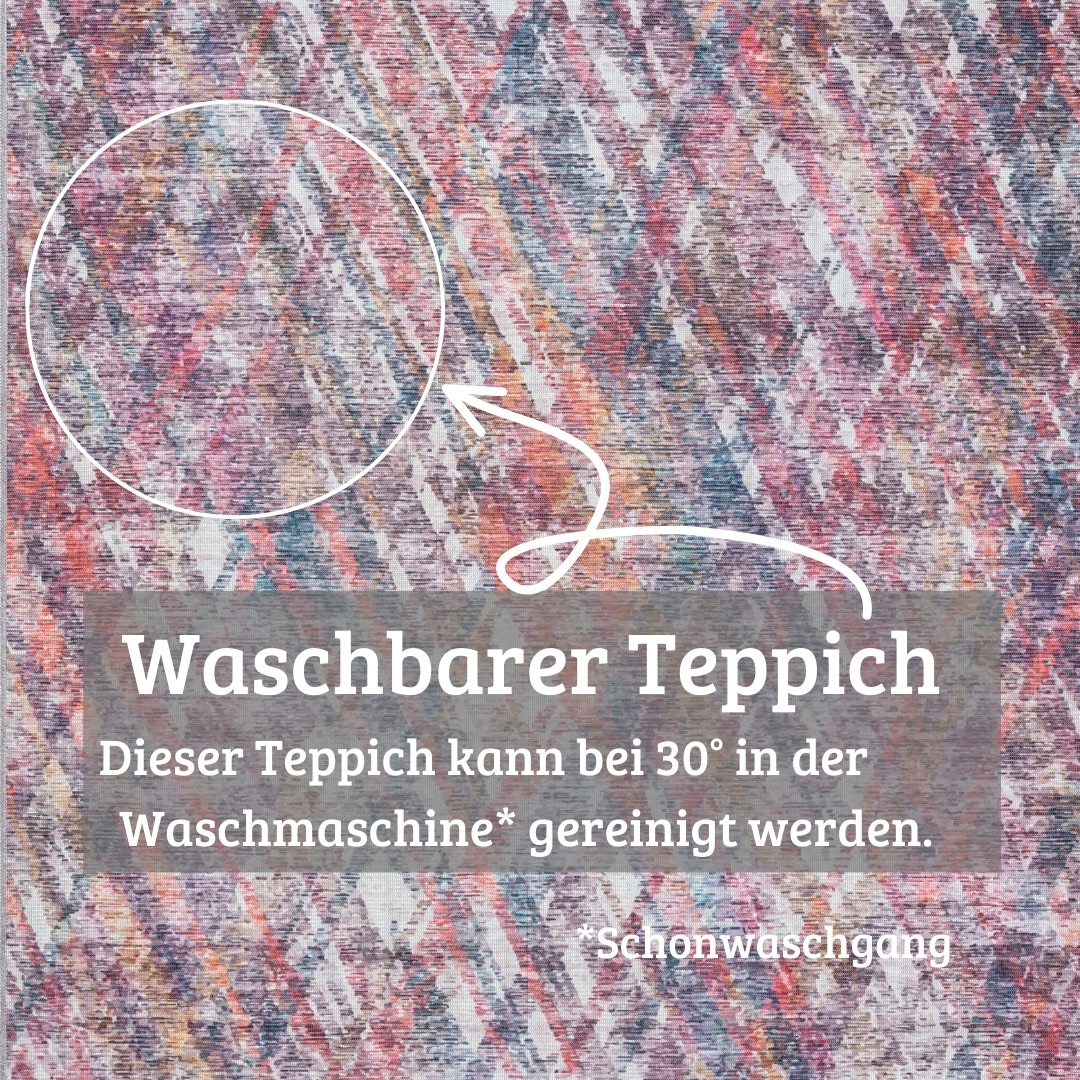 my home Teppich »Oryn«, rechteckig, 8 mm Höhe, Flachgewebe, modern kariert, In- und Outdoor geeignet