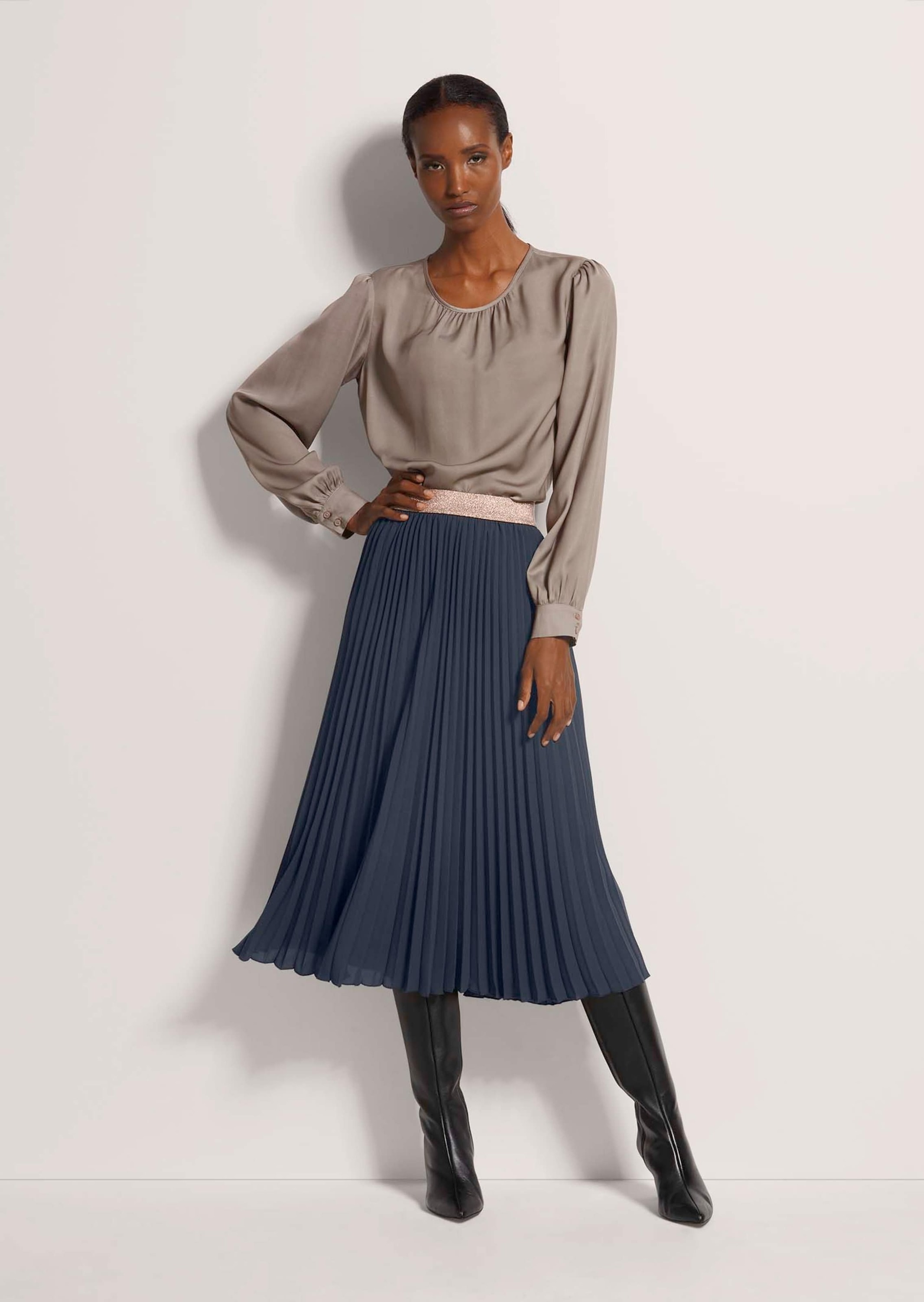 MADELEINE Midirock "Plisseerock Eleganter Faltenrock in Midilänge" günstig online kaufen