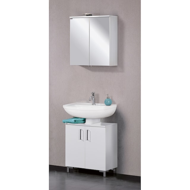 FACKELMANN Spiegelschrank »ATL 60 - weiß matt«, Breite 60,5 cm, 2 Türen |  BAUR