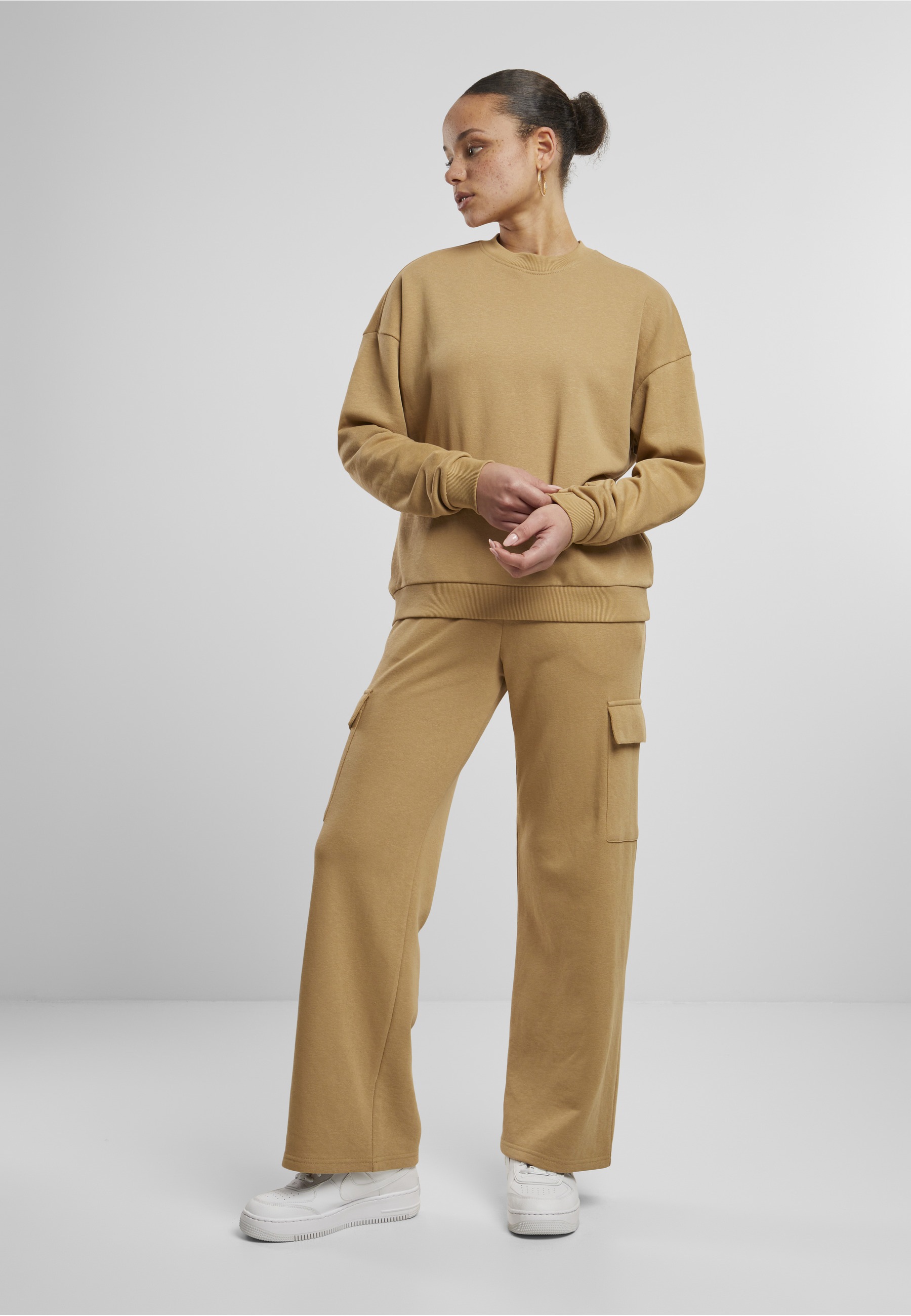 URBAN CLASSICS Sweater »Urban Classics Damen Ladies Oversized Light Terry Crewneck«
