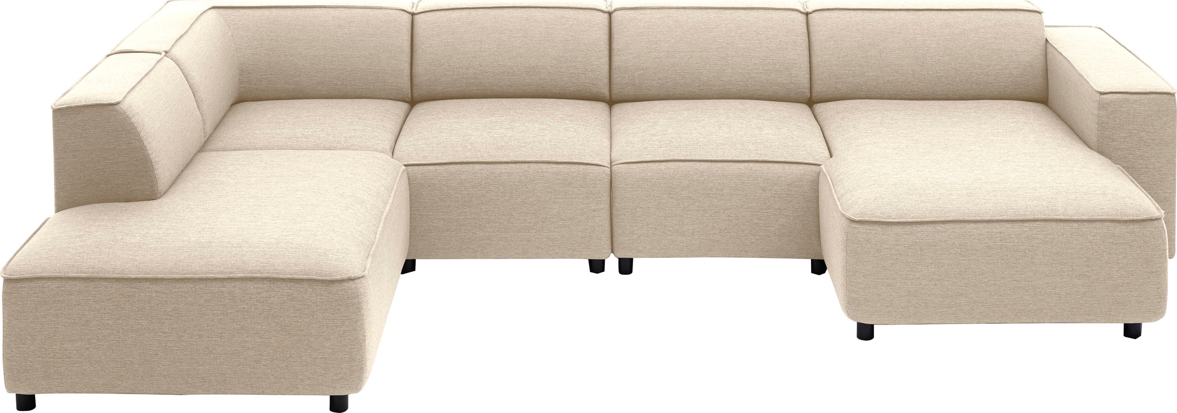 Thumbnail - ATLANTIC home collection Wohnlandschaft "Bulky U-Form", in U-Form und XXL Sitzfläche, modular aufgebaut
