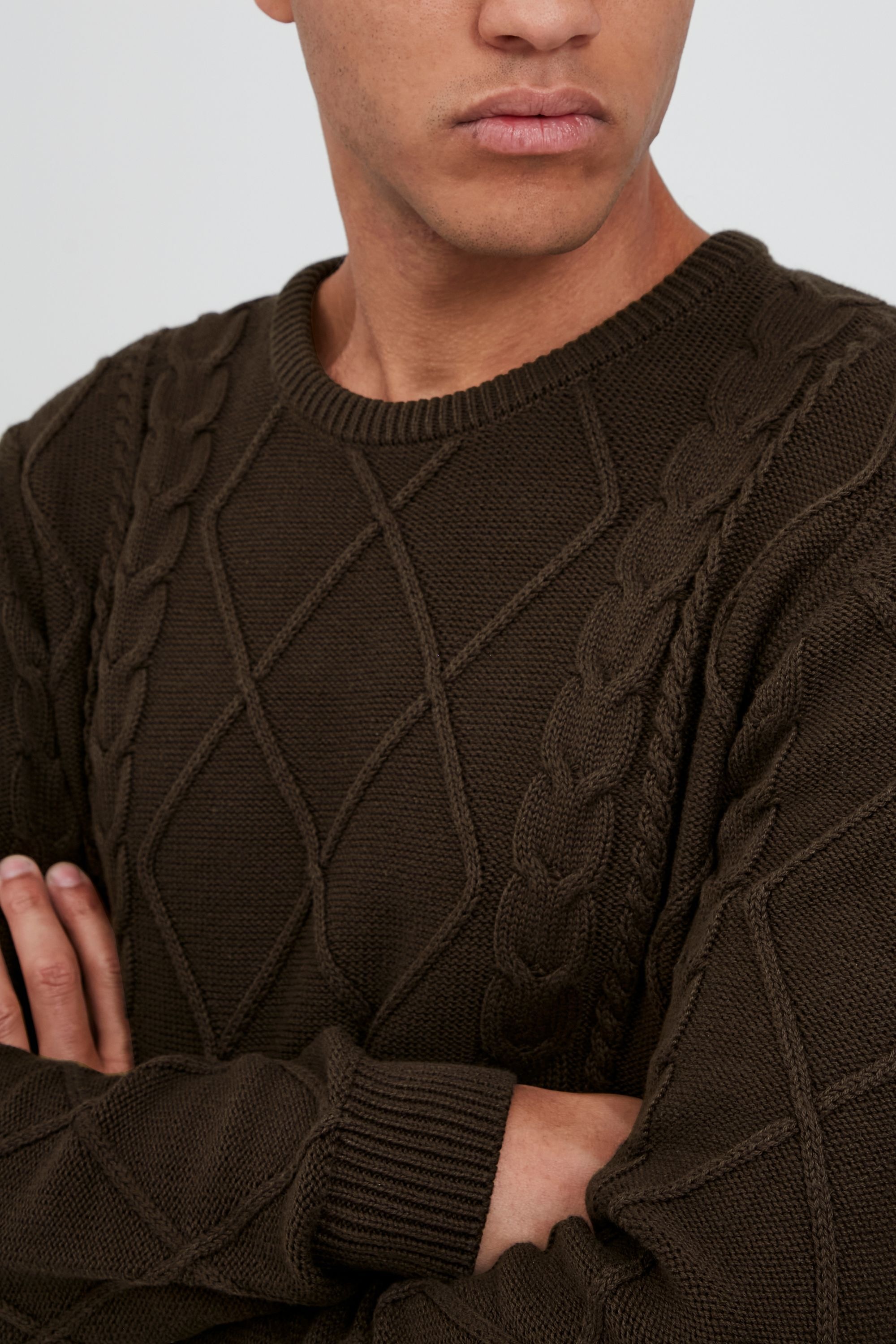 !Solid Strickfleece-Pullover »Strickpullover SDTerence«