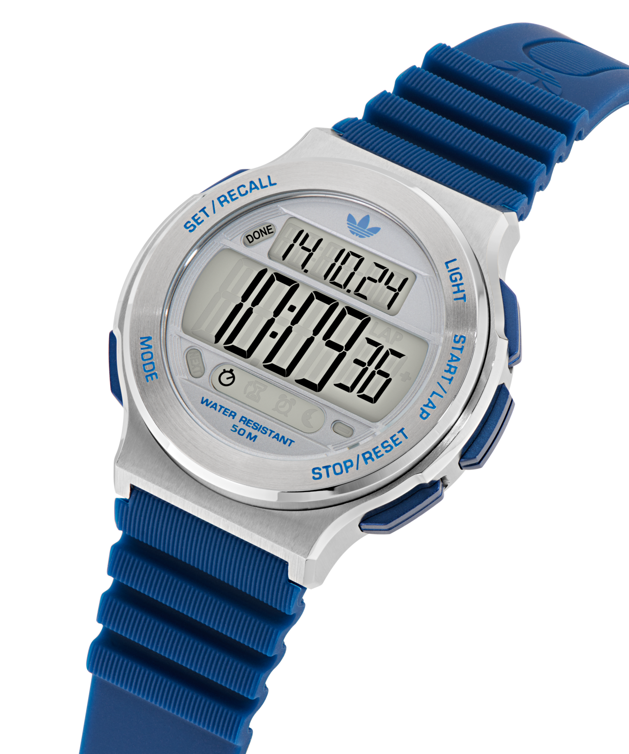 adidas Originals Chronograph »EXPRESSION THREE DIGITAL«, Quarzuhr, Armbanduhr, Herrenuhr, Damenuhr,Silikonarmband,Stoppfunktion
