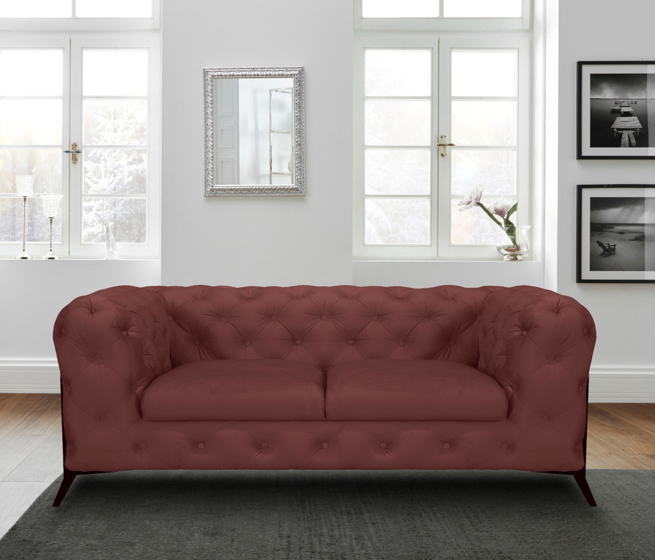 Home affaire Chesterfield-Sofa "Amaury" aufwändige Knopfheftung, moderne Ch günstig online kaufen