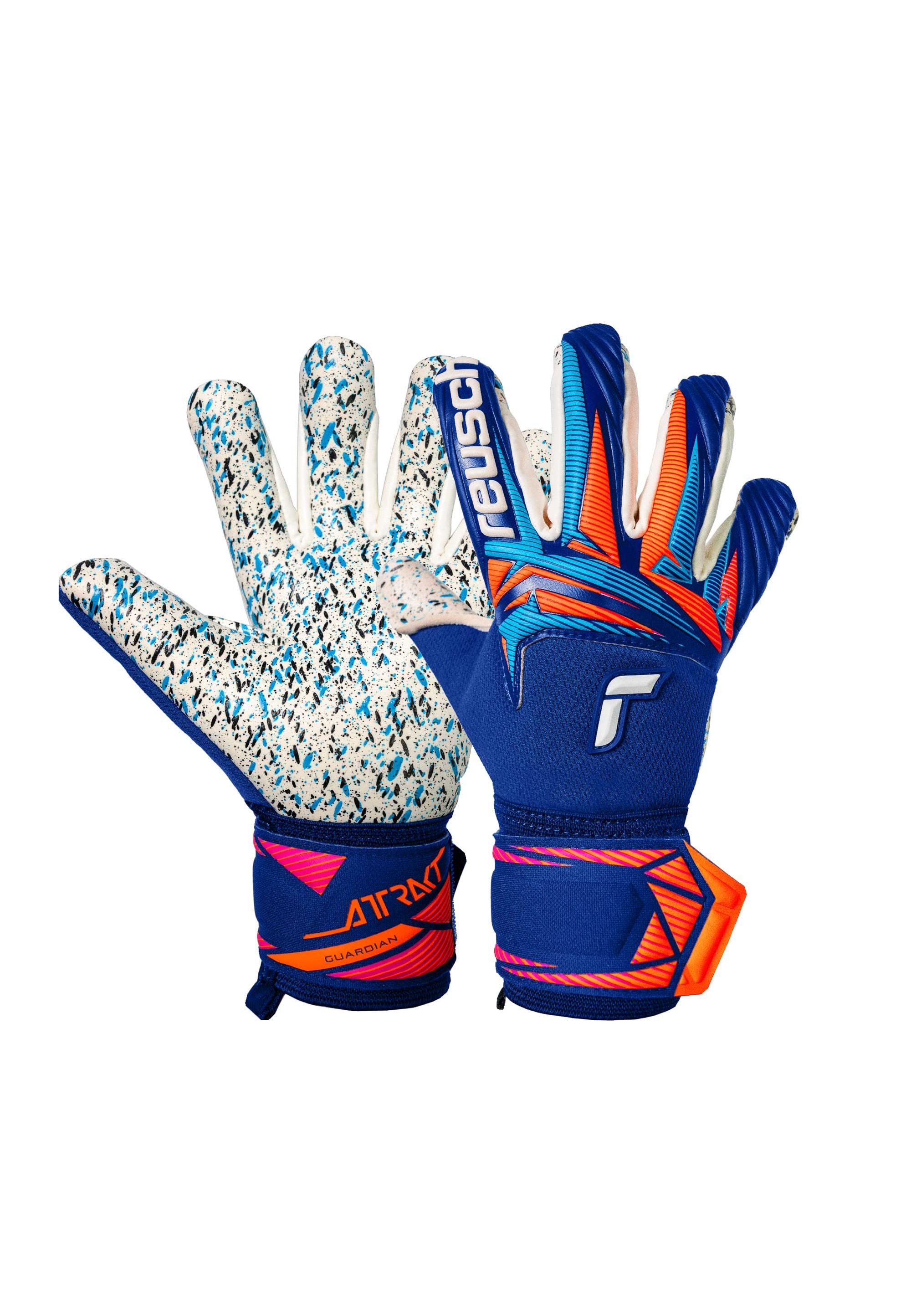 Reusch Torwarthandschuhe "Attrakt Fusion Guardian Junior" mit extrem griffigen Profi-Haftschaum