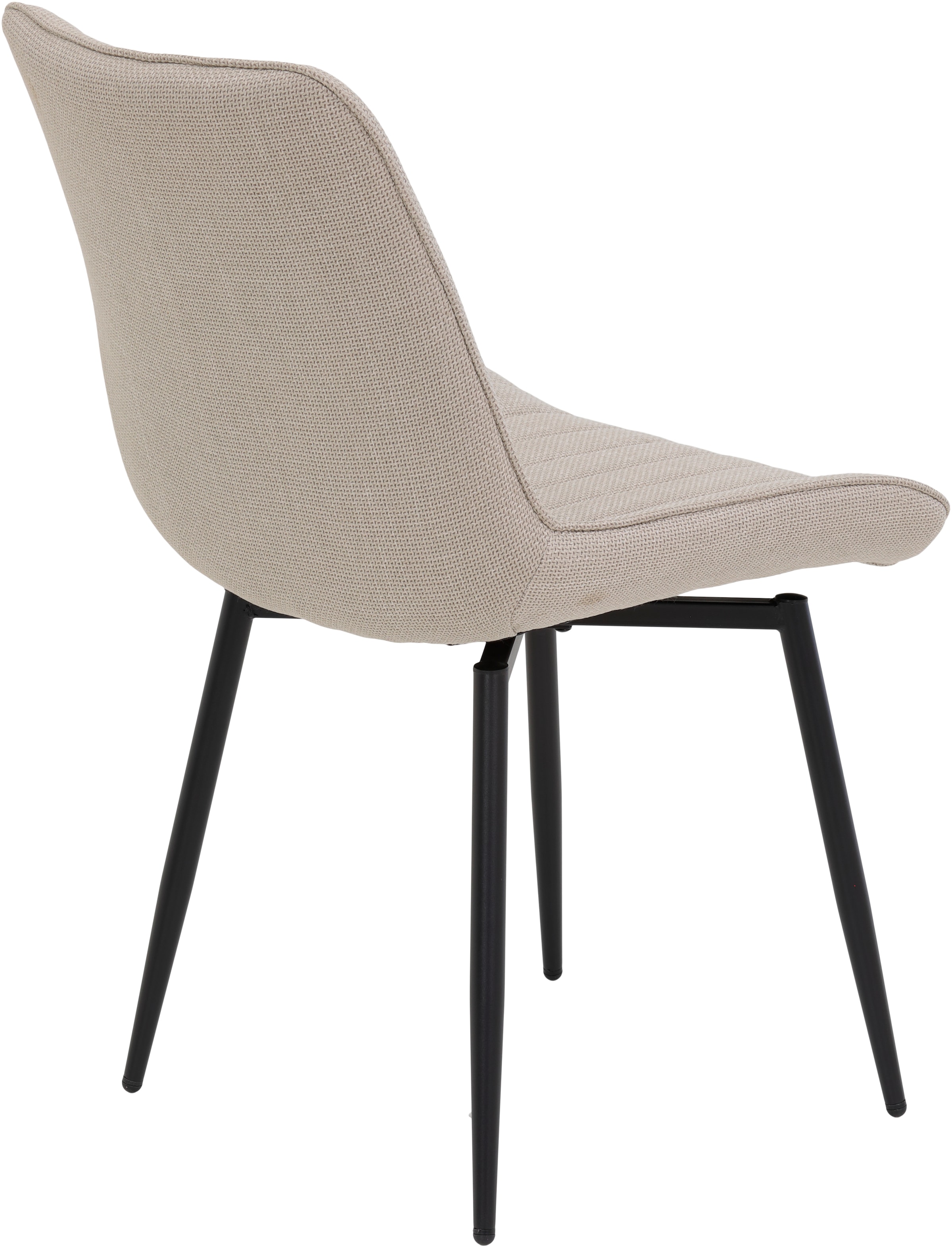 HELA Drehstuhl »Vierfußstuhl BERGEN«, (Set), 2 St., Webstoff, Esszimmerstuhl, XL-Sitzbreite, 360° drehbar