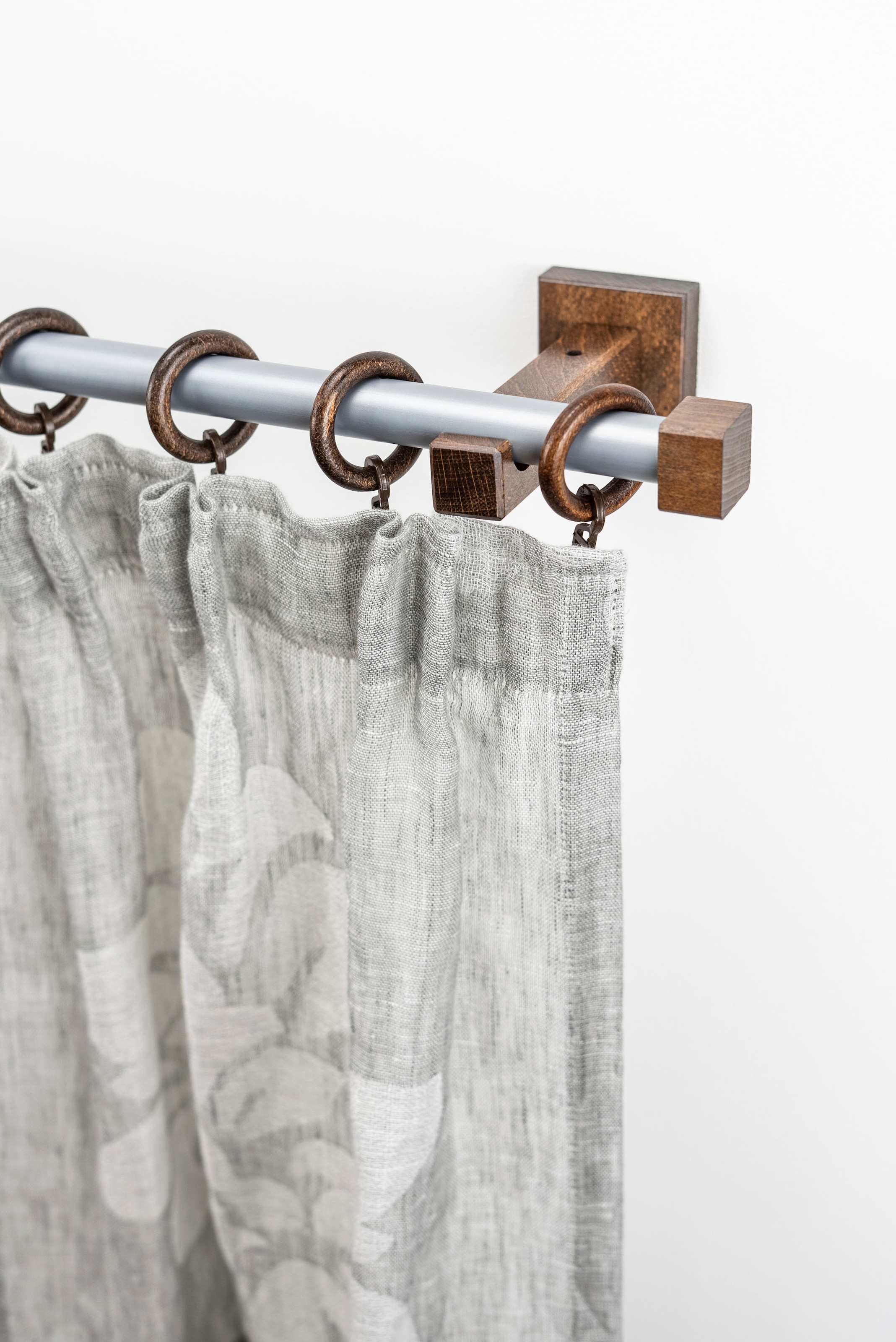 GARESA Gardinenstange "CUBUS" Ø 20 mm 1 läufig-läufig Wunschmaßlänge;Träger günstig online kaufen