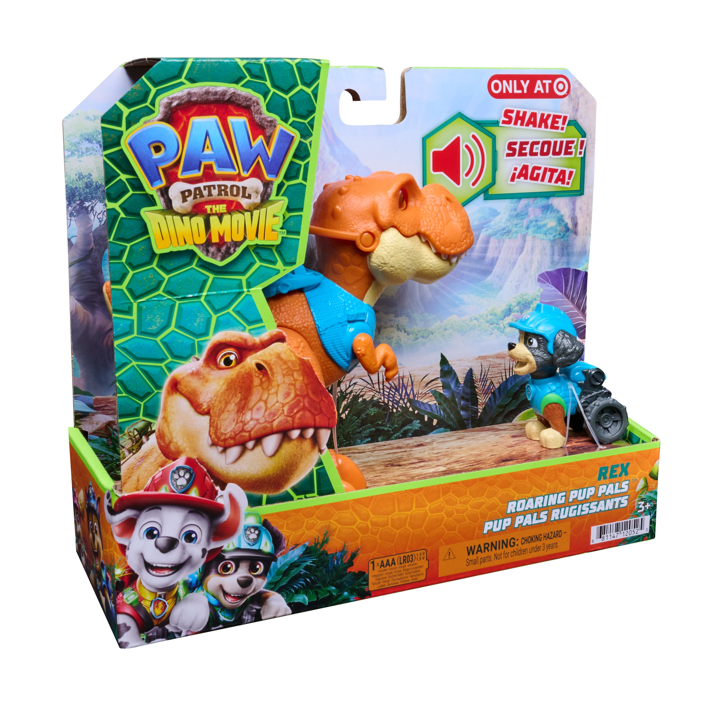 Spin Master Spielfigur »PAW Patrol: Der Dino Film, Roaring Pups, Rex-Figur & T-Rex-Dino Timmy« mit Soundeffekten
