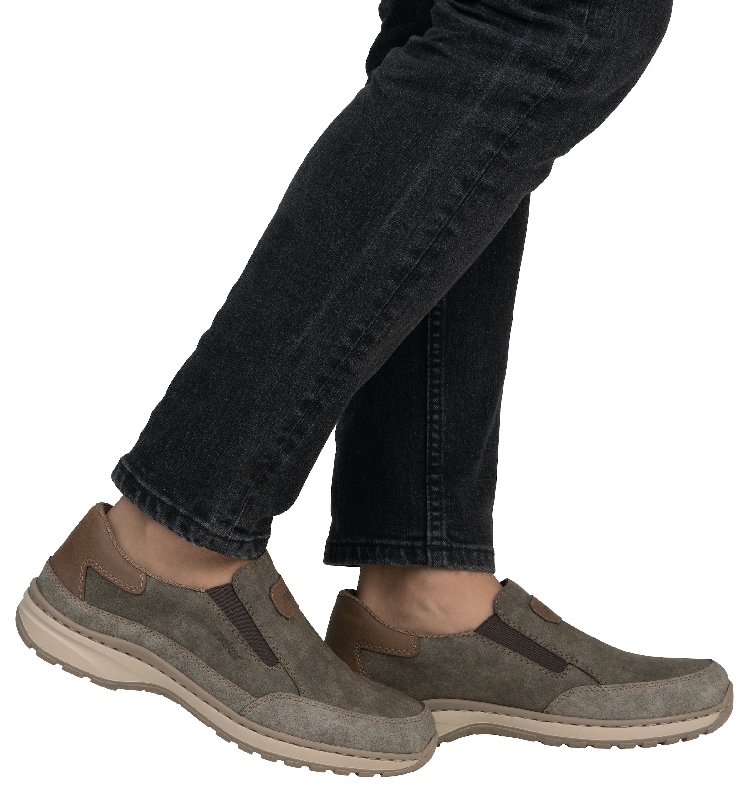 Rieker Slipper, Slip-on-Sneaker, Freizeitschuh, Halbschuh mit Gummizug