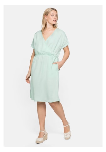 Sheego Sommerkleid »Kleid«, in Wickeloptik, mit V-Ausschnitt kaufen