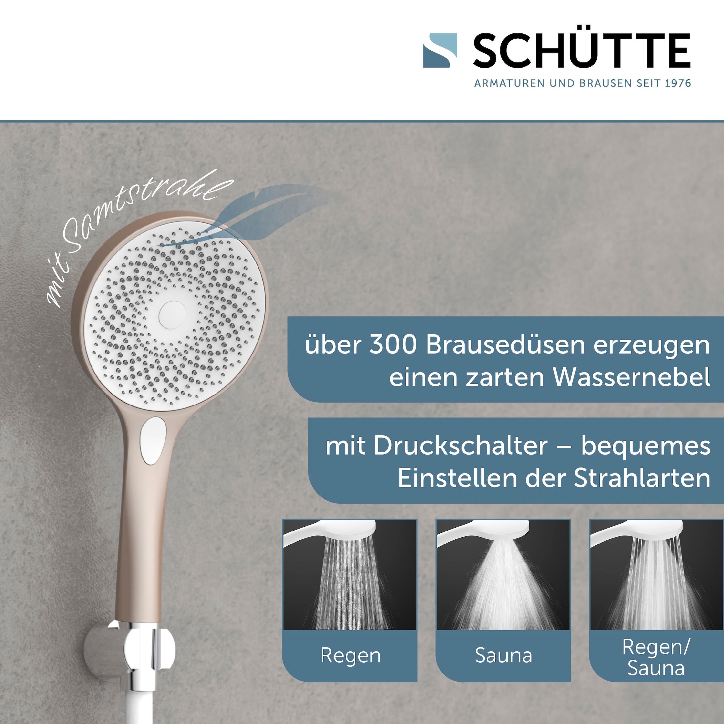 Schütte Handbrause »CAPRI«, Duschbrause, 3-fach verstellbar, Antikalk, wassersparend