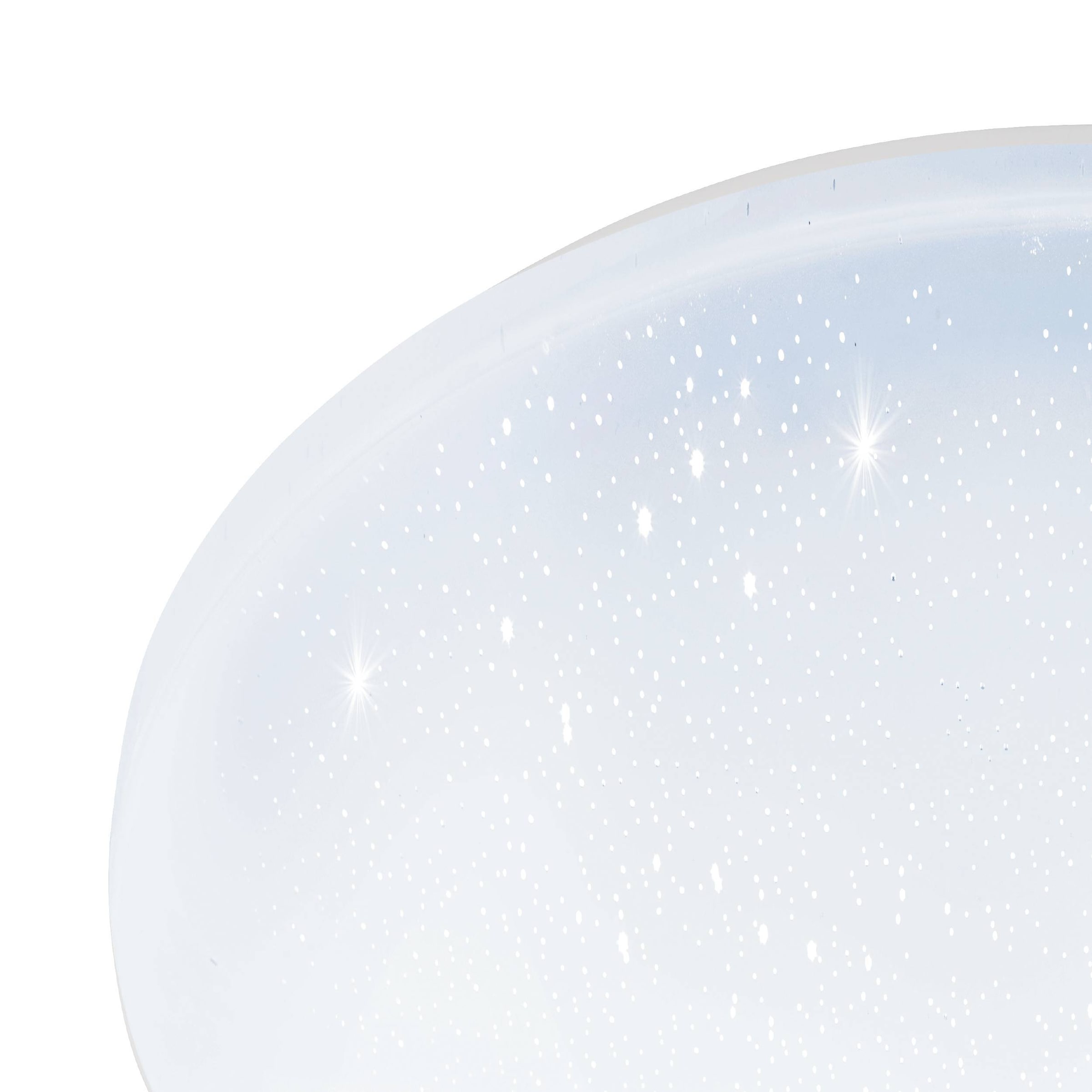 EGLO LED Deckenleuchte »POGLIOLA-S Ø 31 cm, Deckenlampe, Flurlampe, Küchenlampe«, 1 flammig, Leuchtmittel LED-Modul | LED fest integriert, Ø31cm, Kristalleffekt Deckenleuchte, Lampe weiß, Kinderzimmerlampe