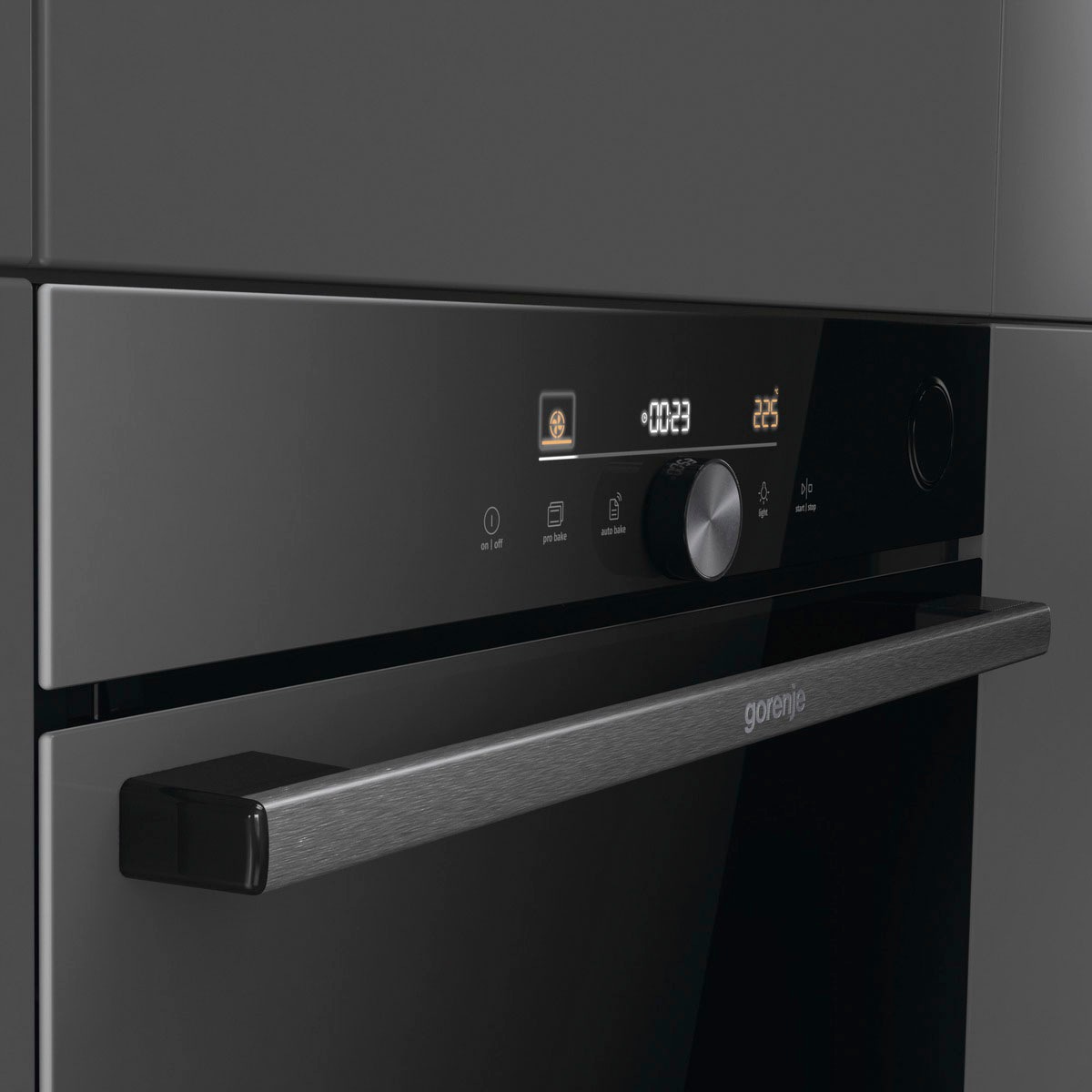 GORENJE Pyrolyse Backofen  »BPSA6747DGWI«, mit 2-fach-Teleskopauszug, Pyrolyse-Selbstreinigung, AirFry-Funktion